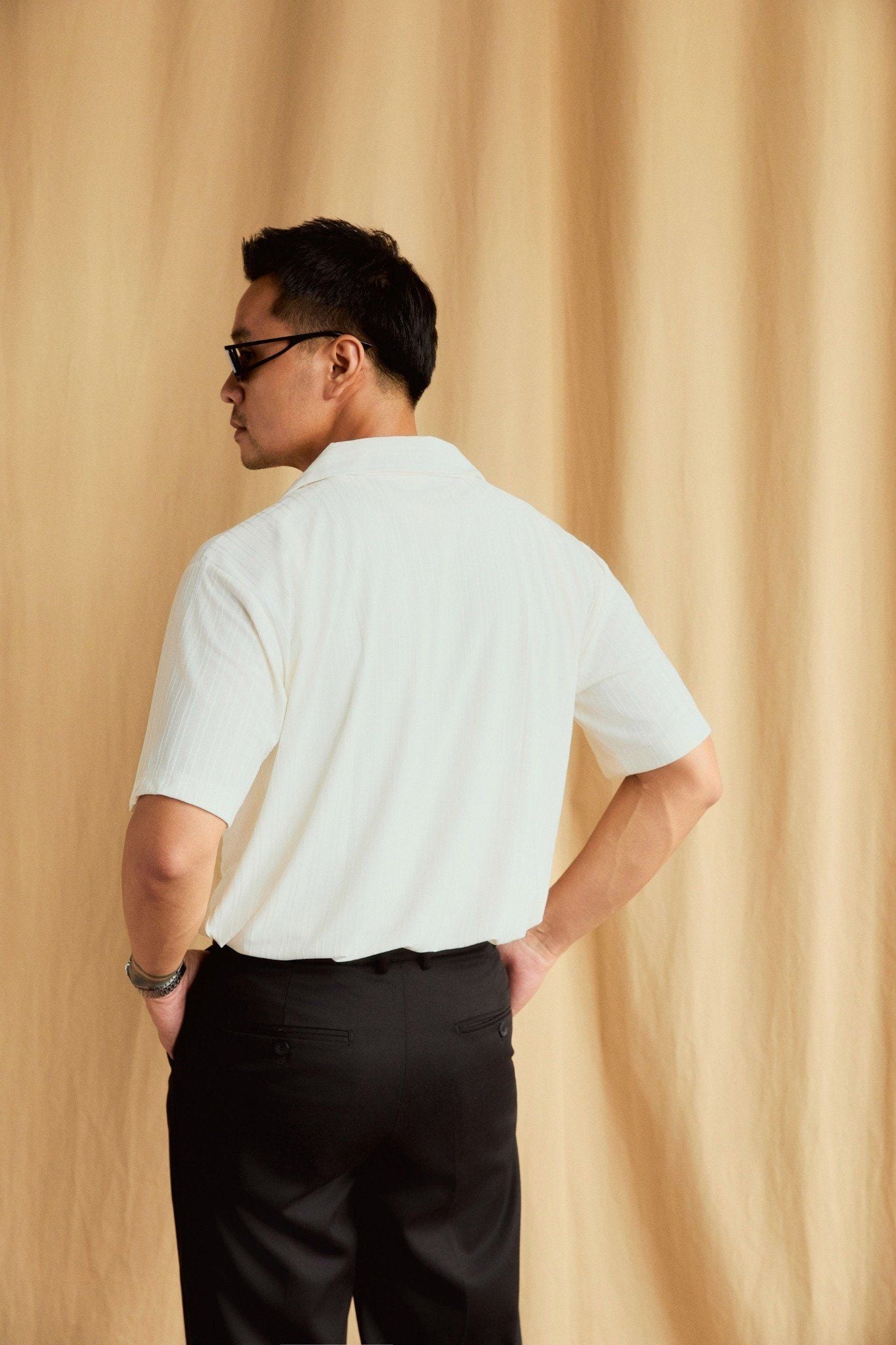 Áo Sơ Mi Relaxed Passion Black White