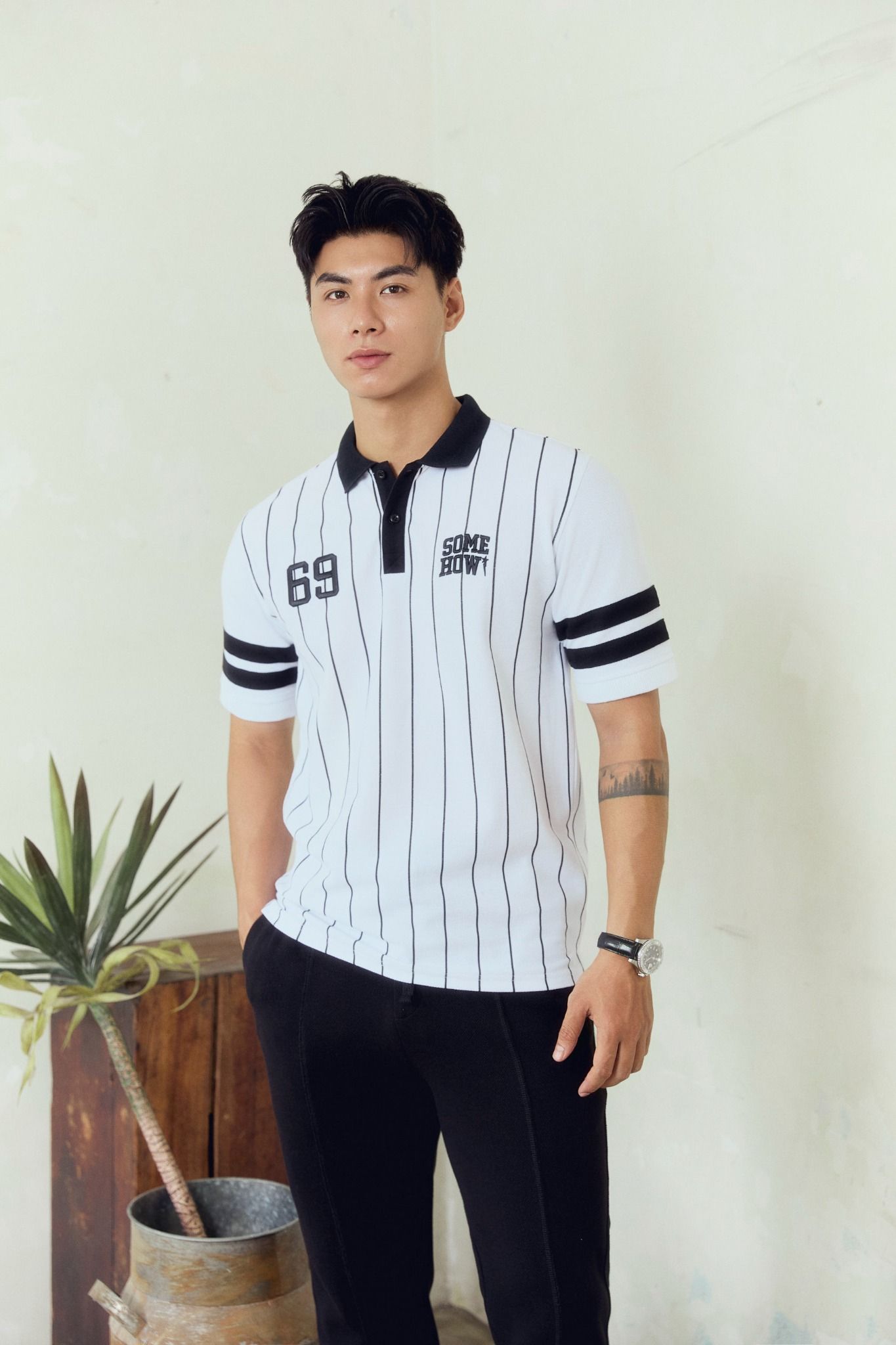 Áo Polo Athletic Ministripes 69