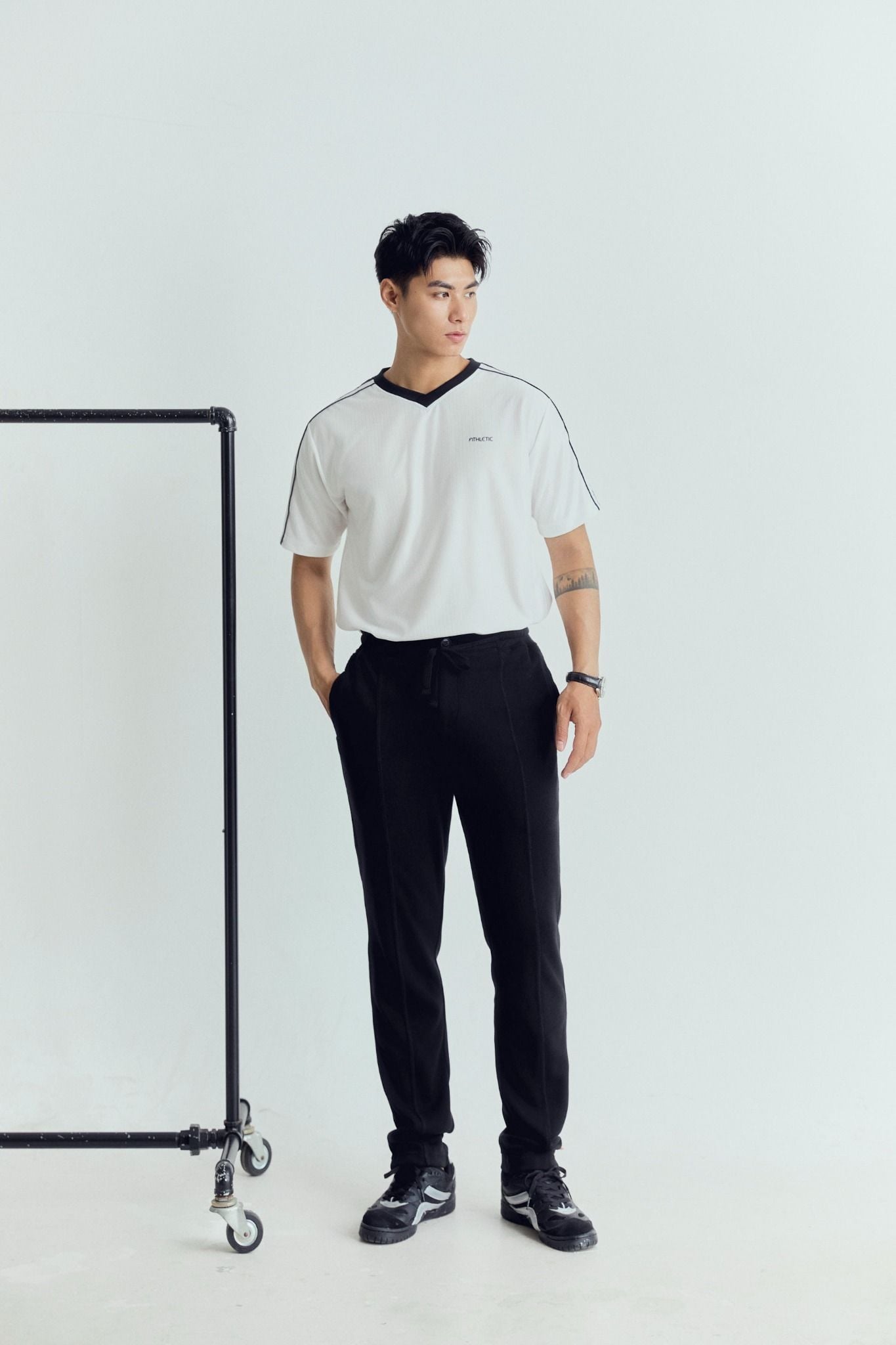 Quần Dài Long Drawstring Pique