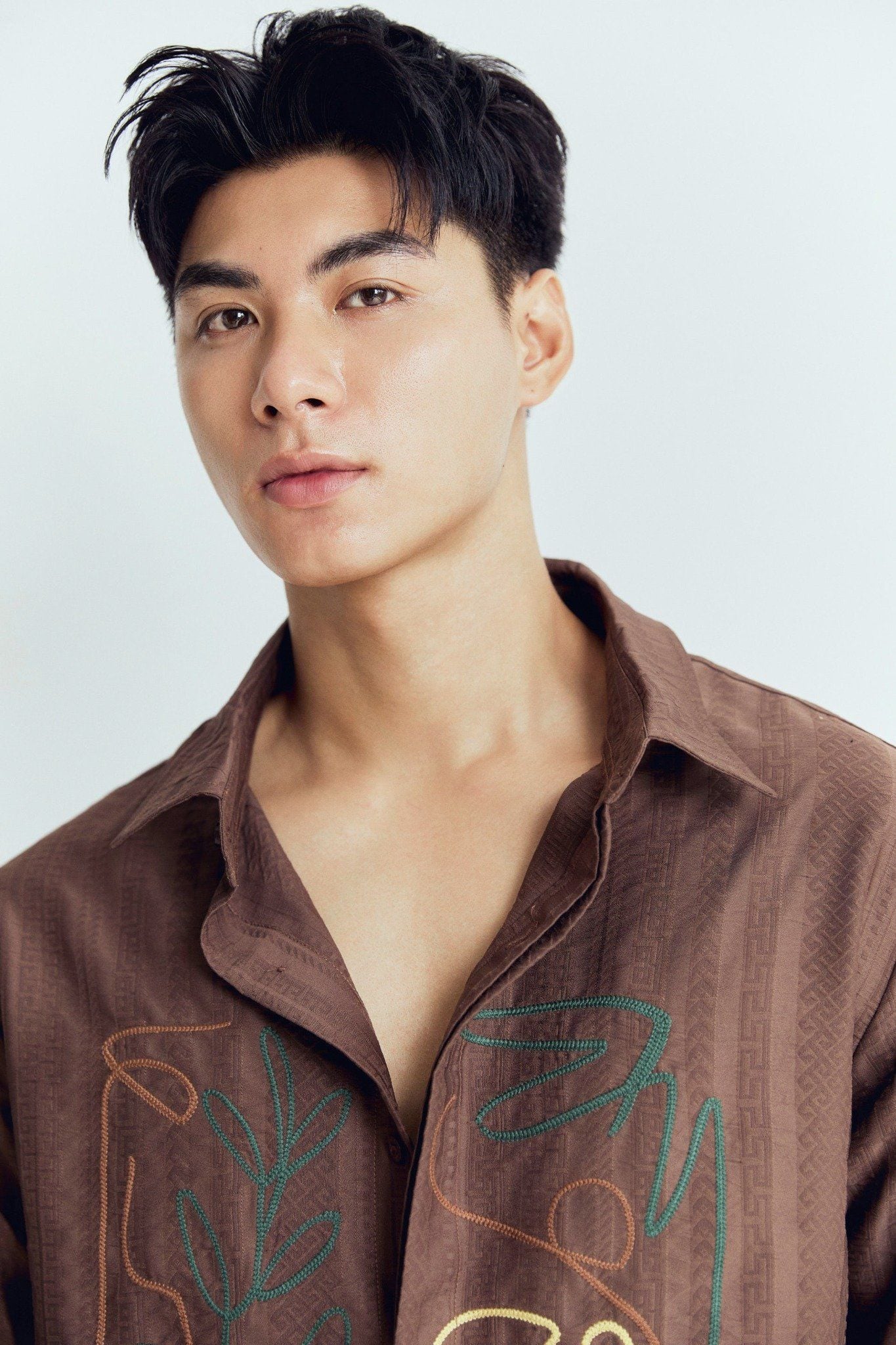 Áo Sơ Mi Relaxed Lineart Brown