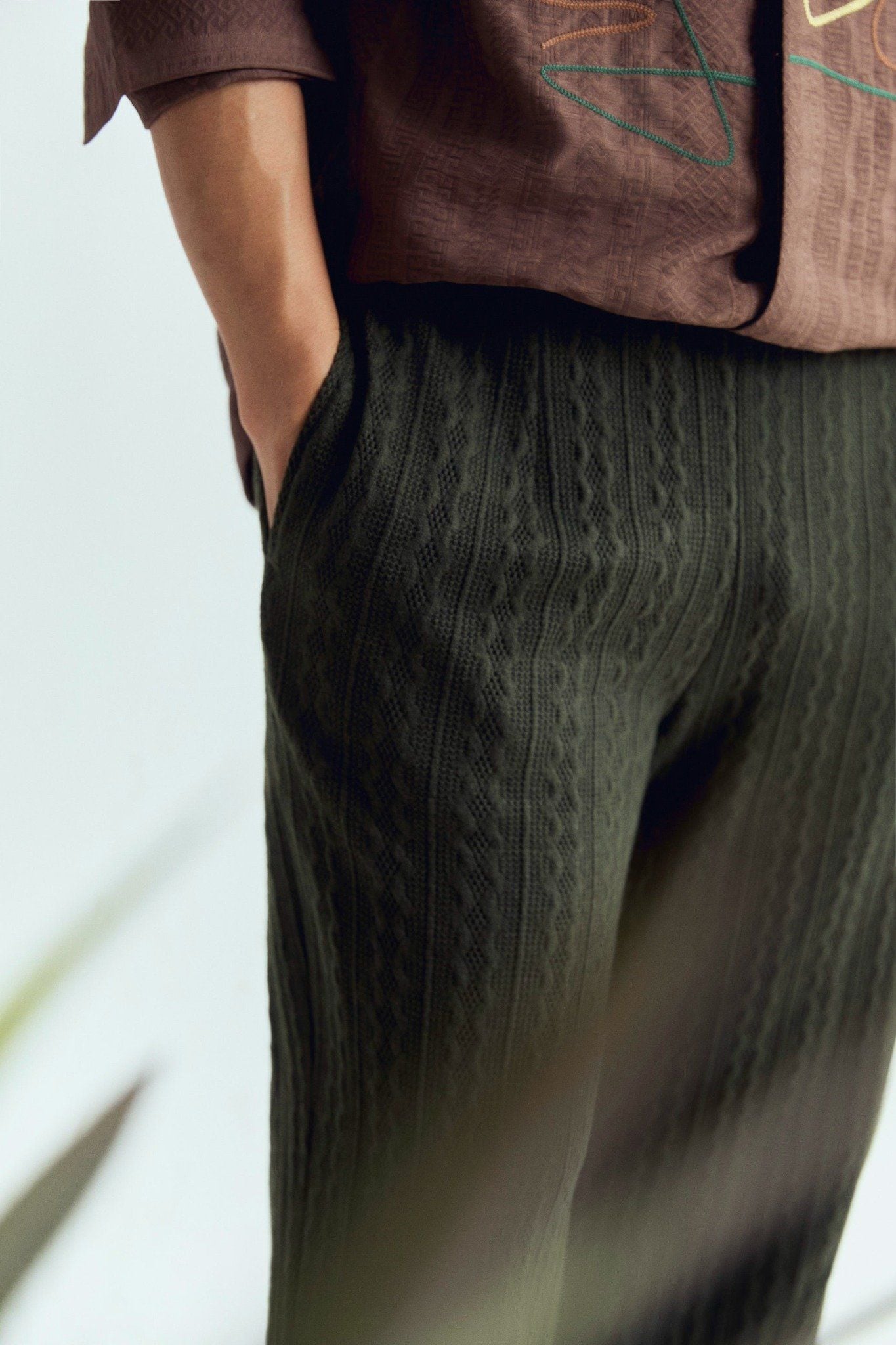 Quần Dài Relaxed Linen Base