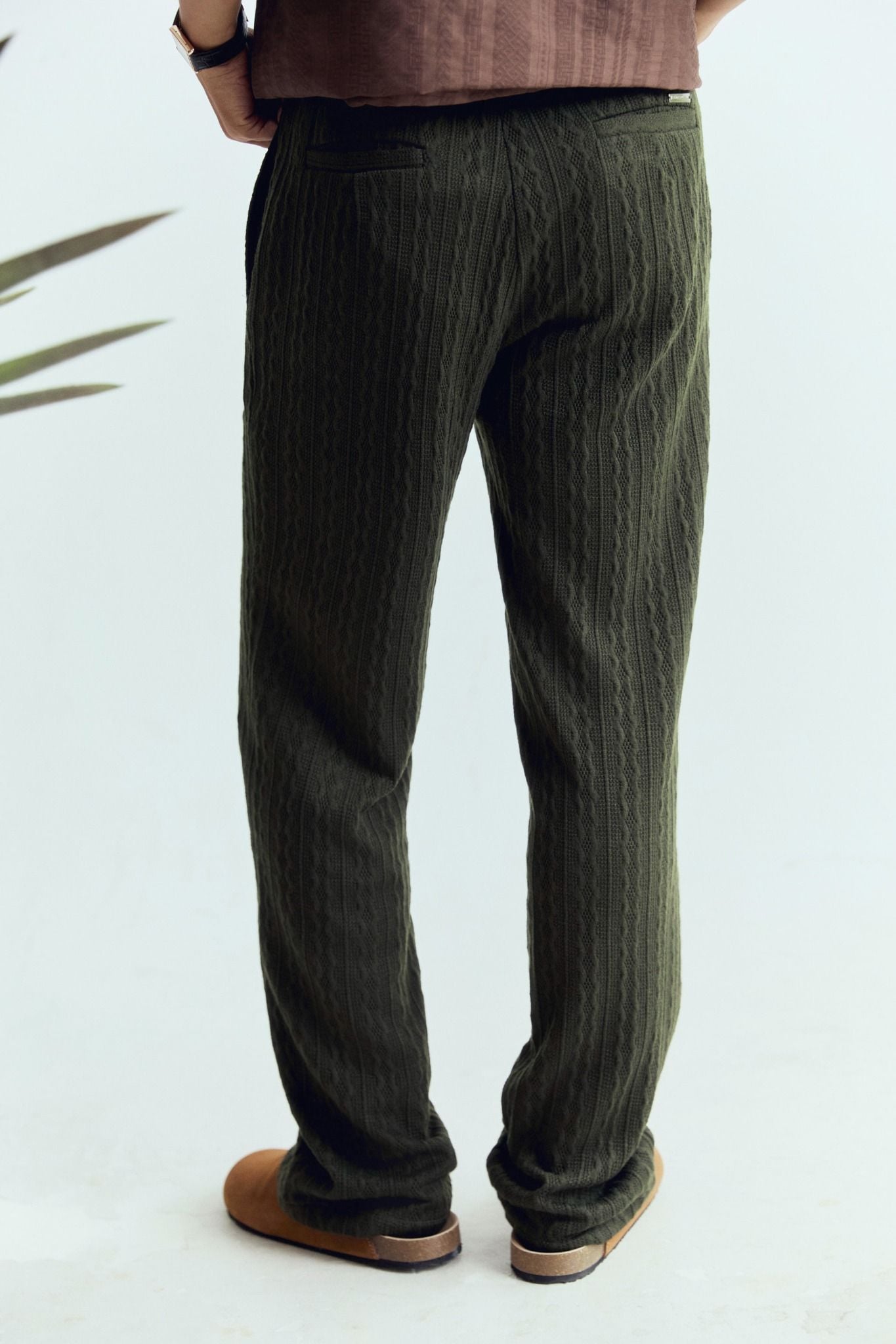 Quần Dài Relaxed Linen Base