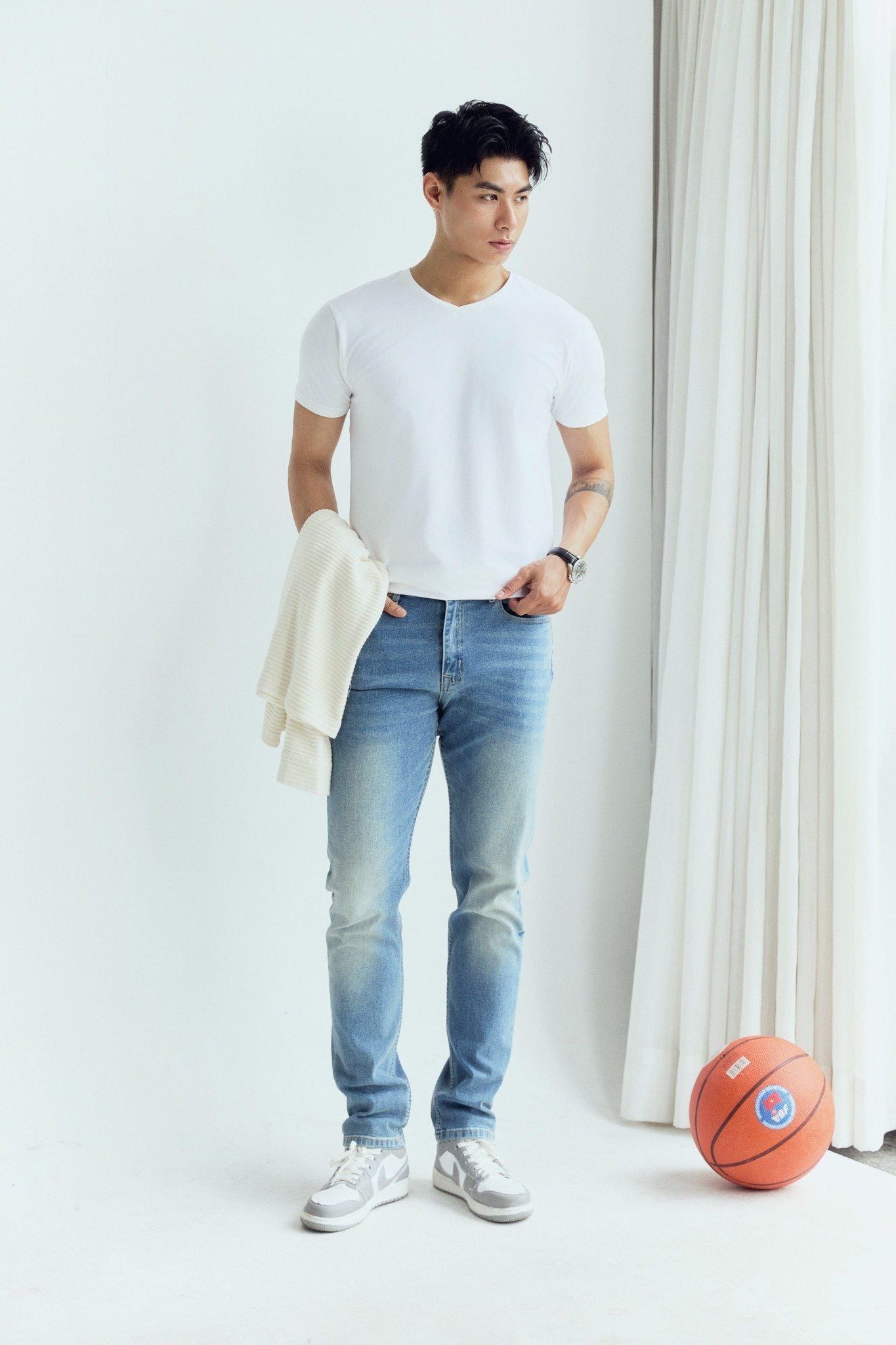 Quần Jean Rayon Slim Wed Typical Blue