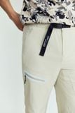 Jogger Relaxed Belt White Opening