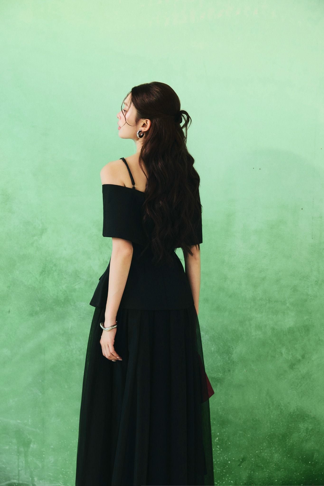 Áo Elegant Off Shoulder Bow Top