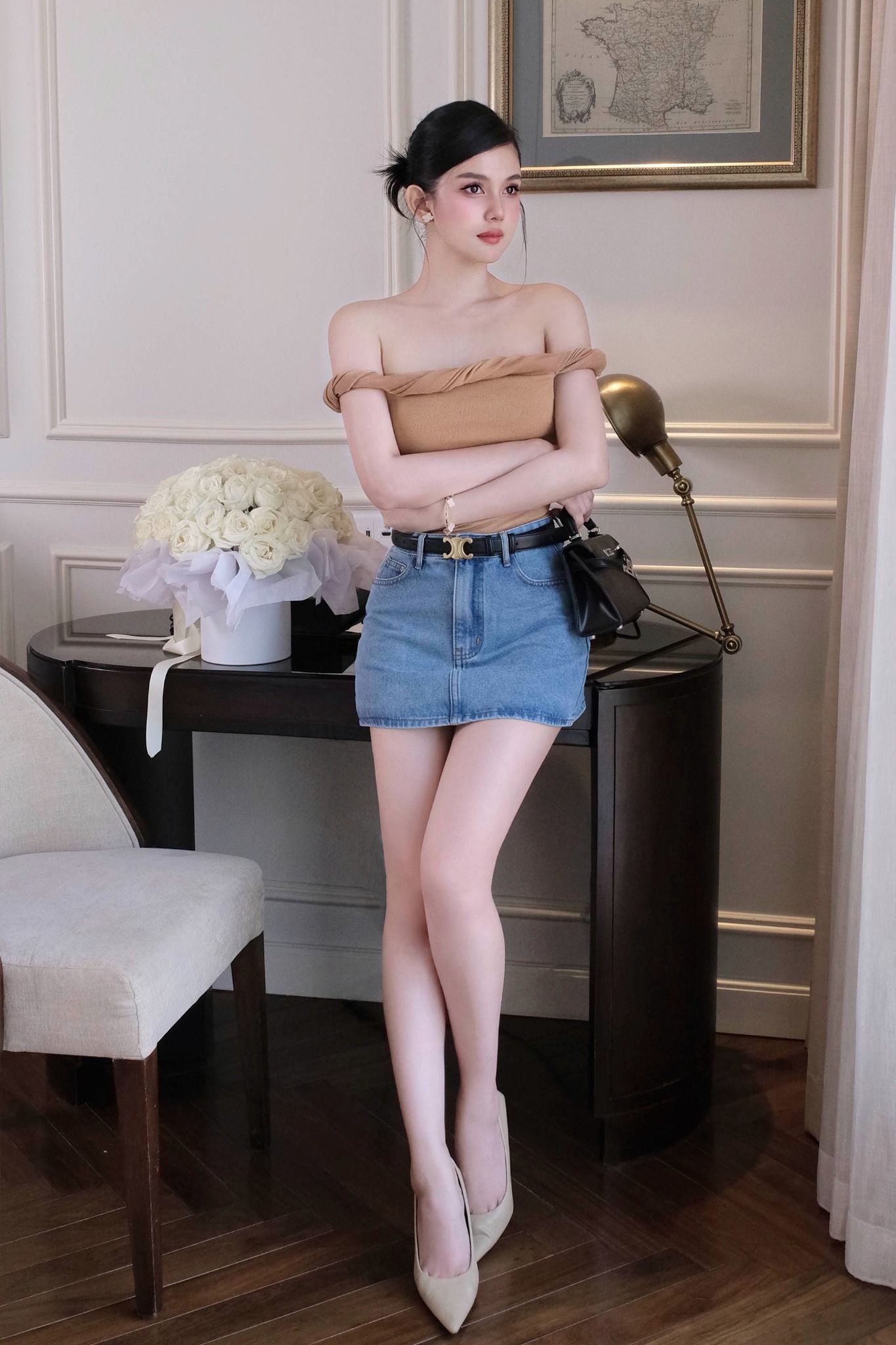 Chân Váy Denim Basic Blue Shades