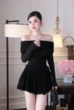 Đầm Ngắn Off Shoulder Girly