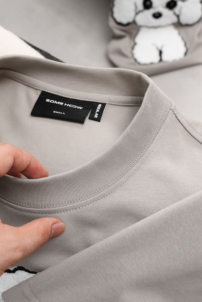 Áo Thun Regular Cool Fab White Poodle