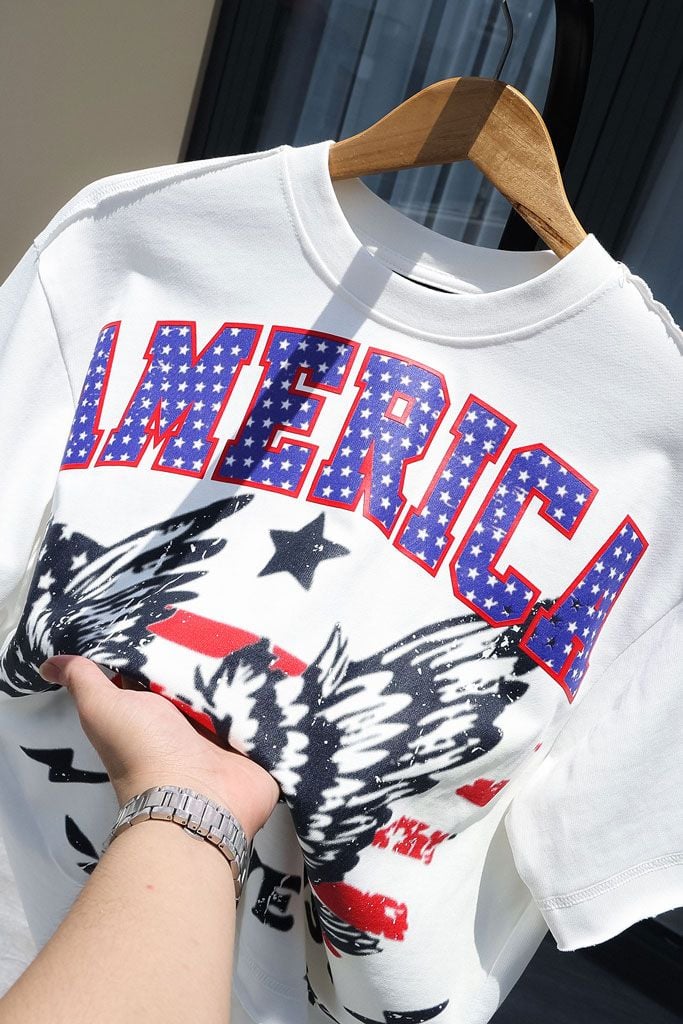 Áo Thun Boxy 360GSM America Spirit Vintage Tank