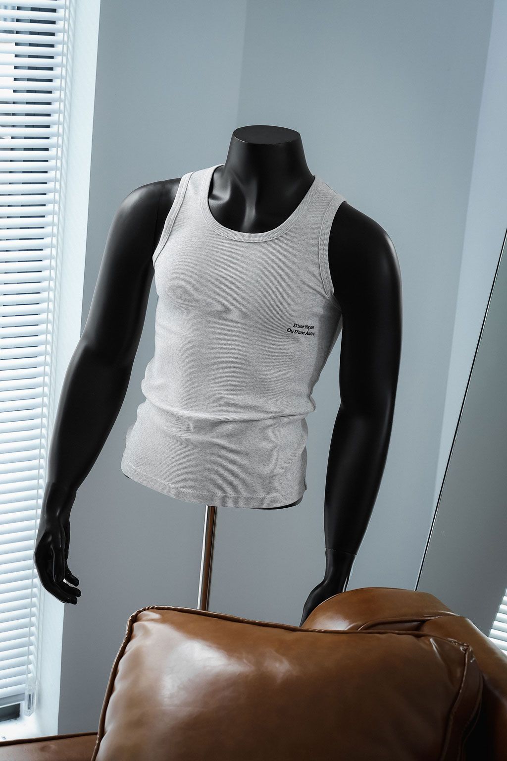 Áo Tanktop Slimfit Cord Sideword