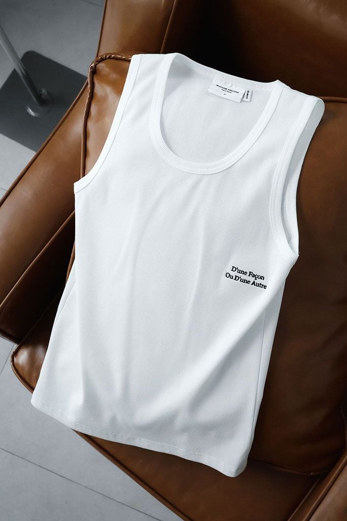 Áo Tanktop Slimfit Cord Sideword