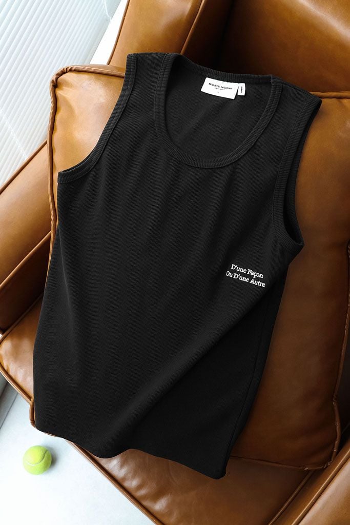 Áo Tanktop Slimfit Cord Sideword