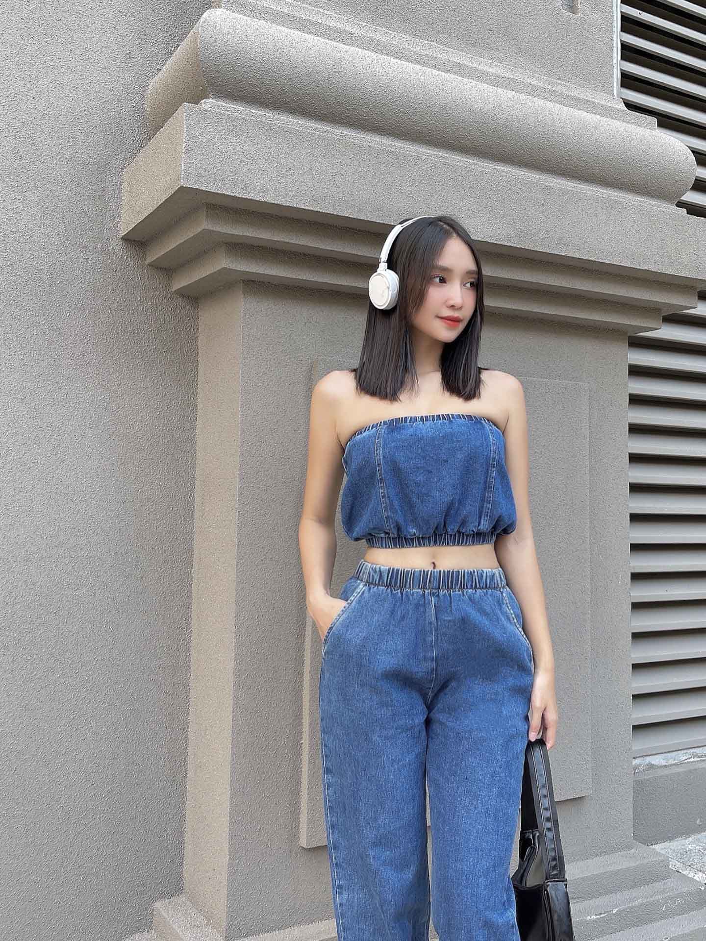 Set Jogger Denim Tube