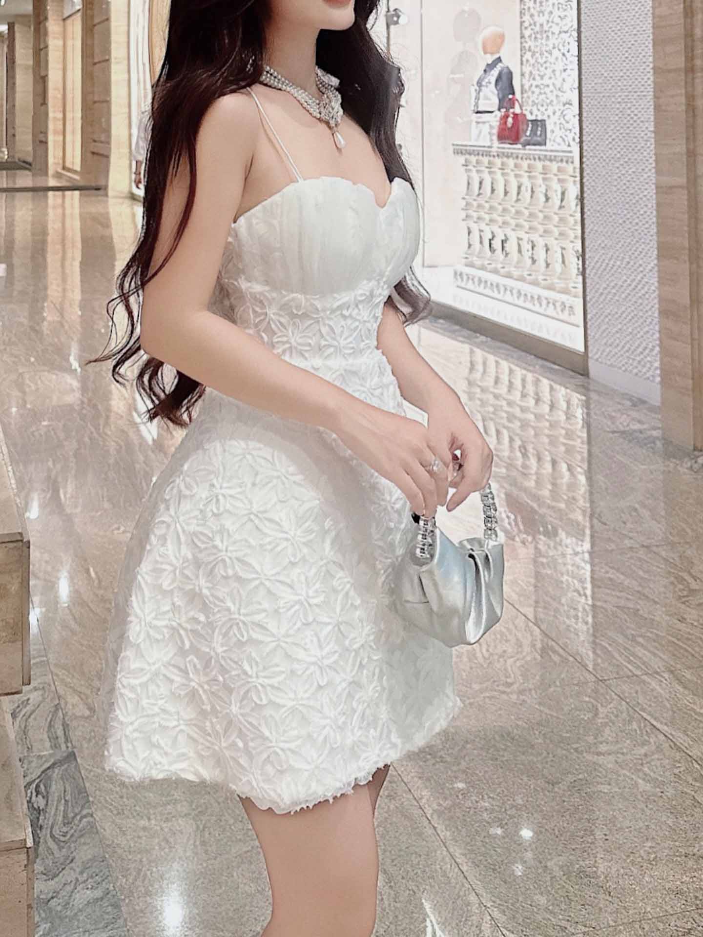 Đầm Ngắn Flower Pattern Princess