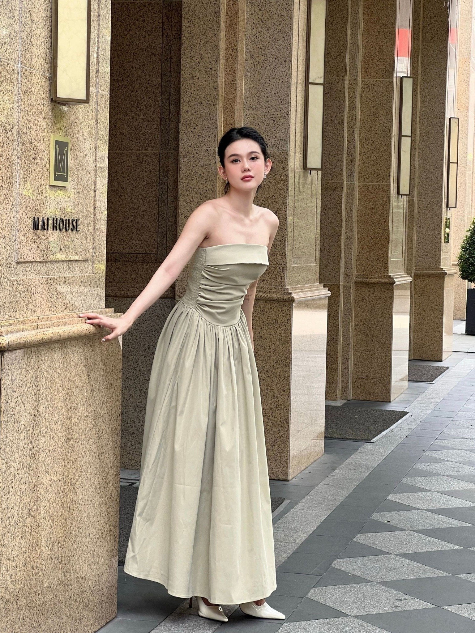 Đầm Dài Spag Layers Gown