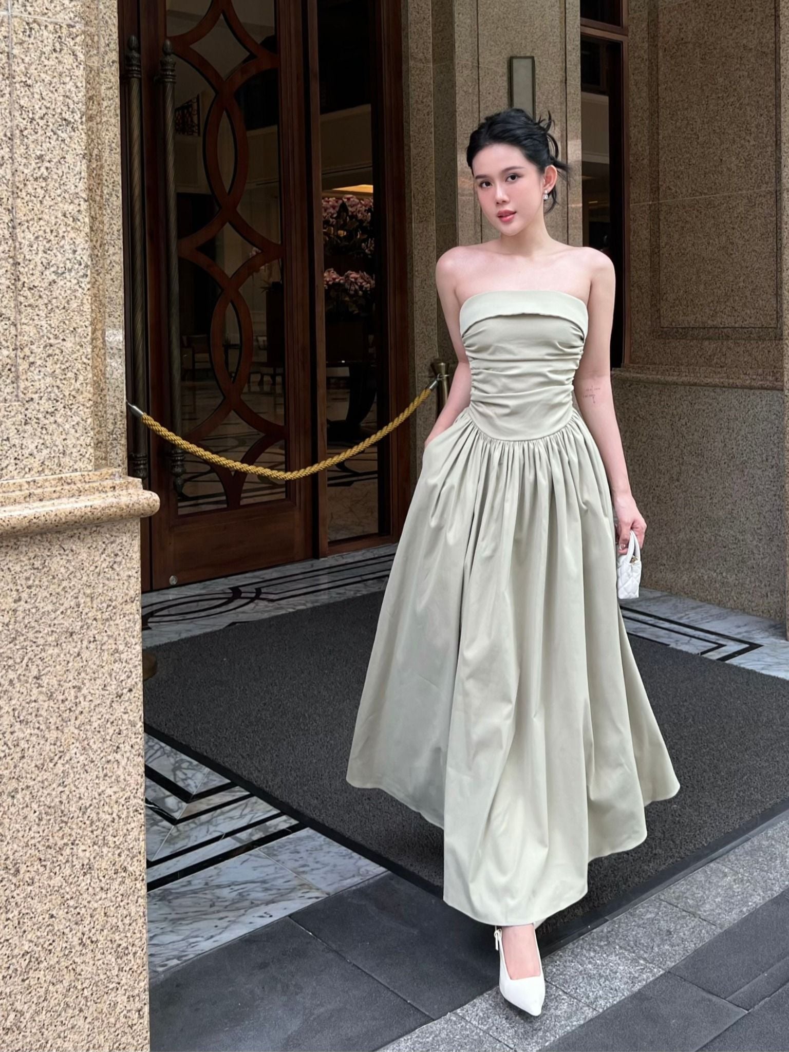 Đầm Dài Spag Layers Gown
