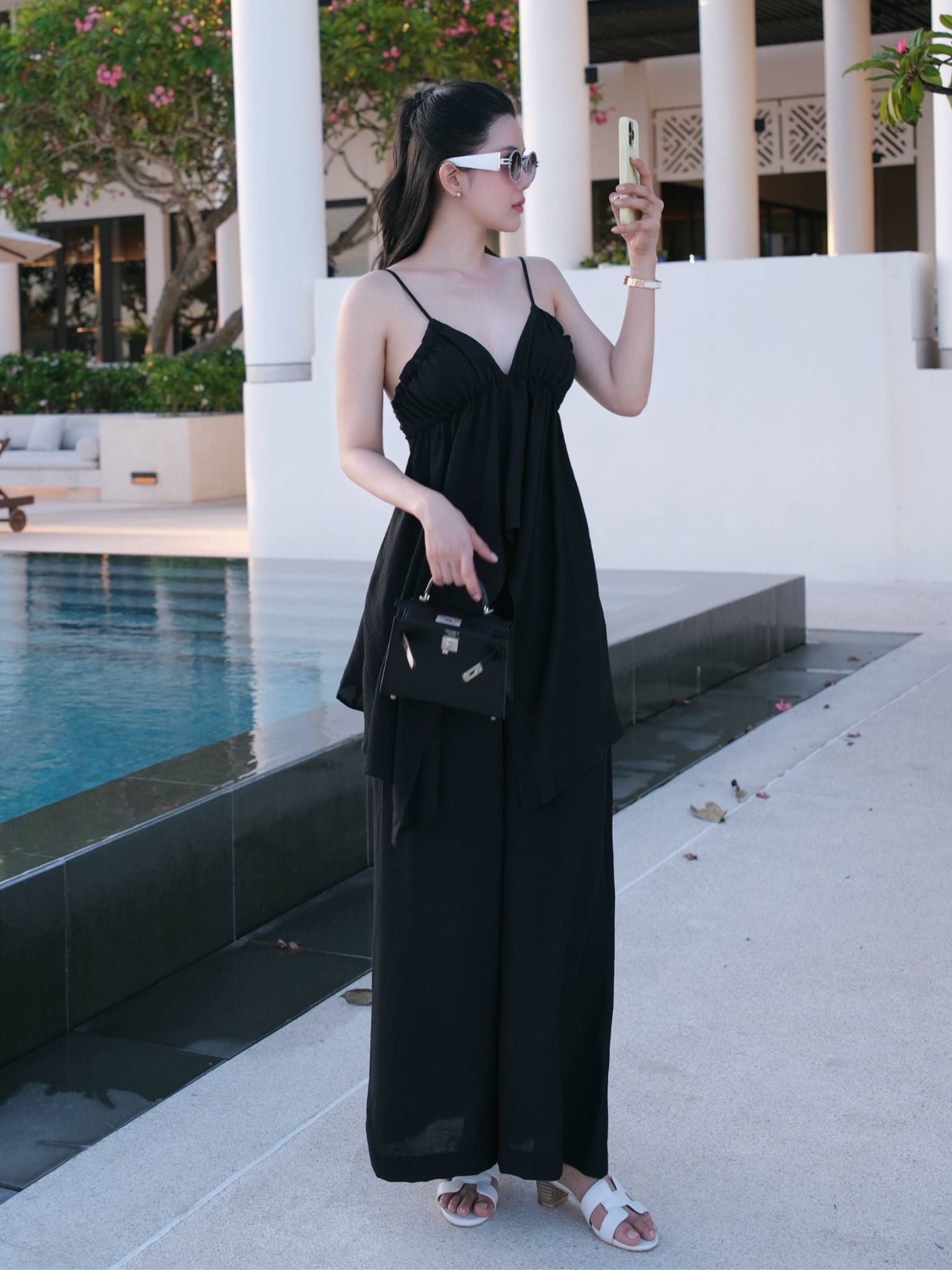 Set Áo Camiform Flowing Loose Pant