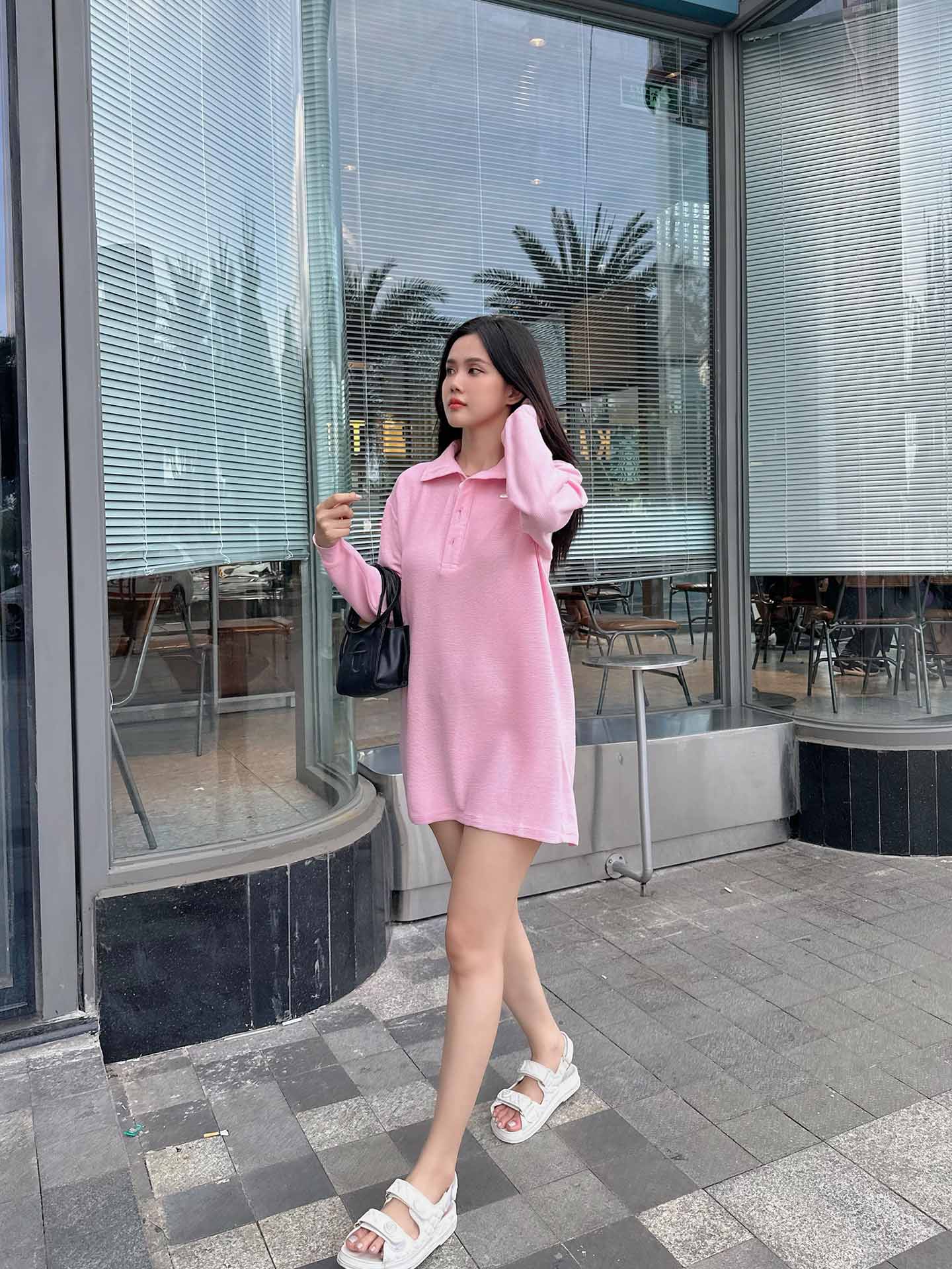 Đầm Ngắn Knitwear Polodress