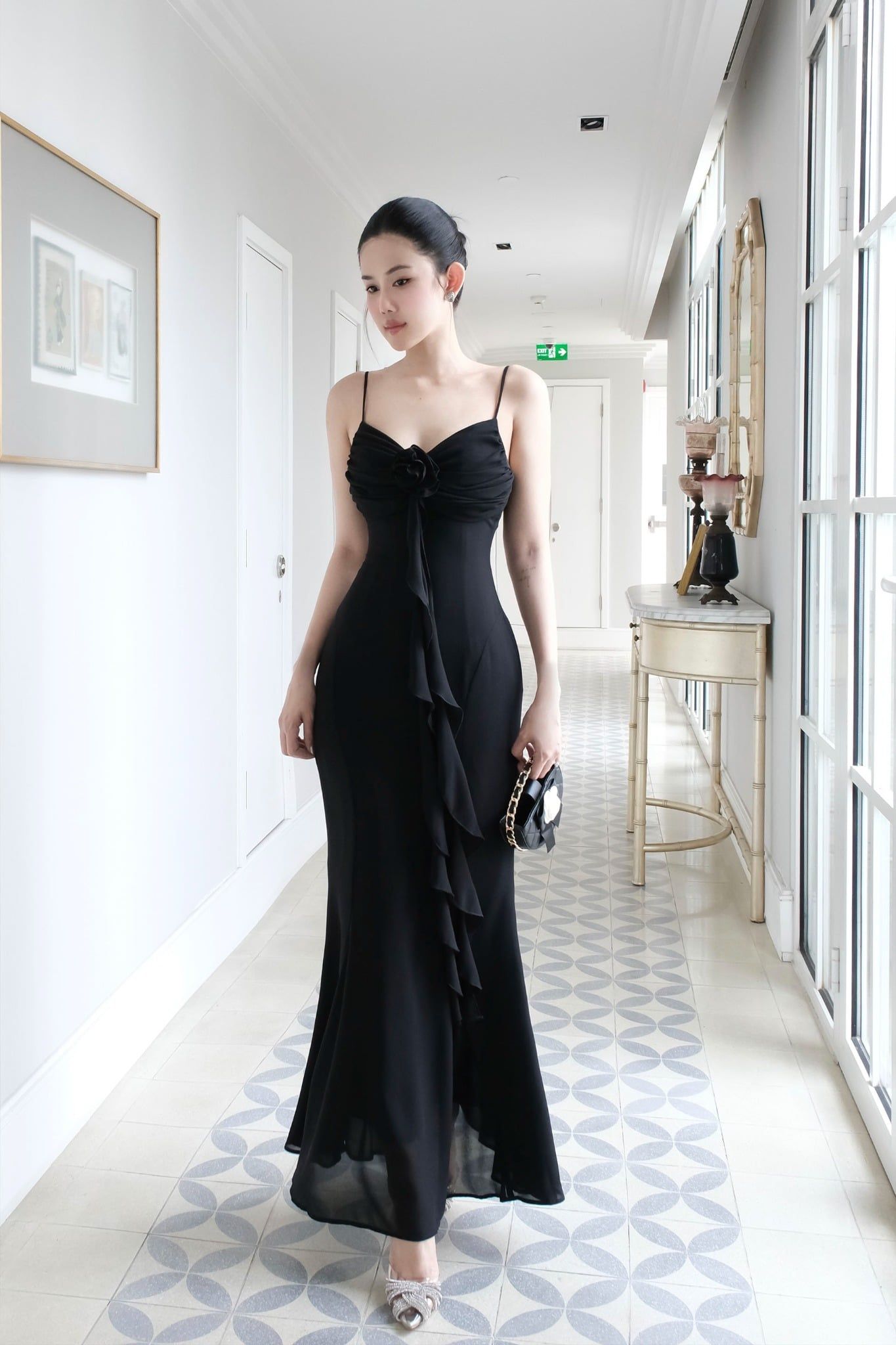 Đầm Dài Chiffon Scoop