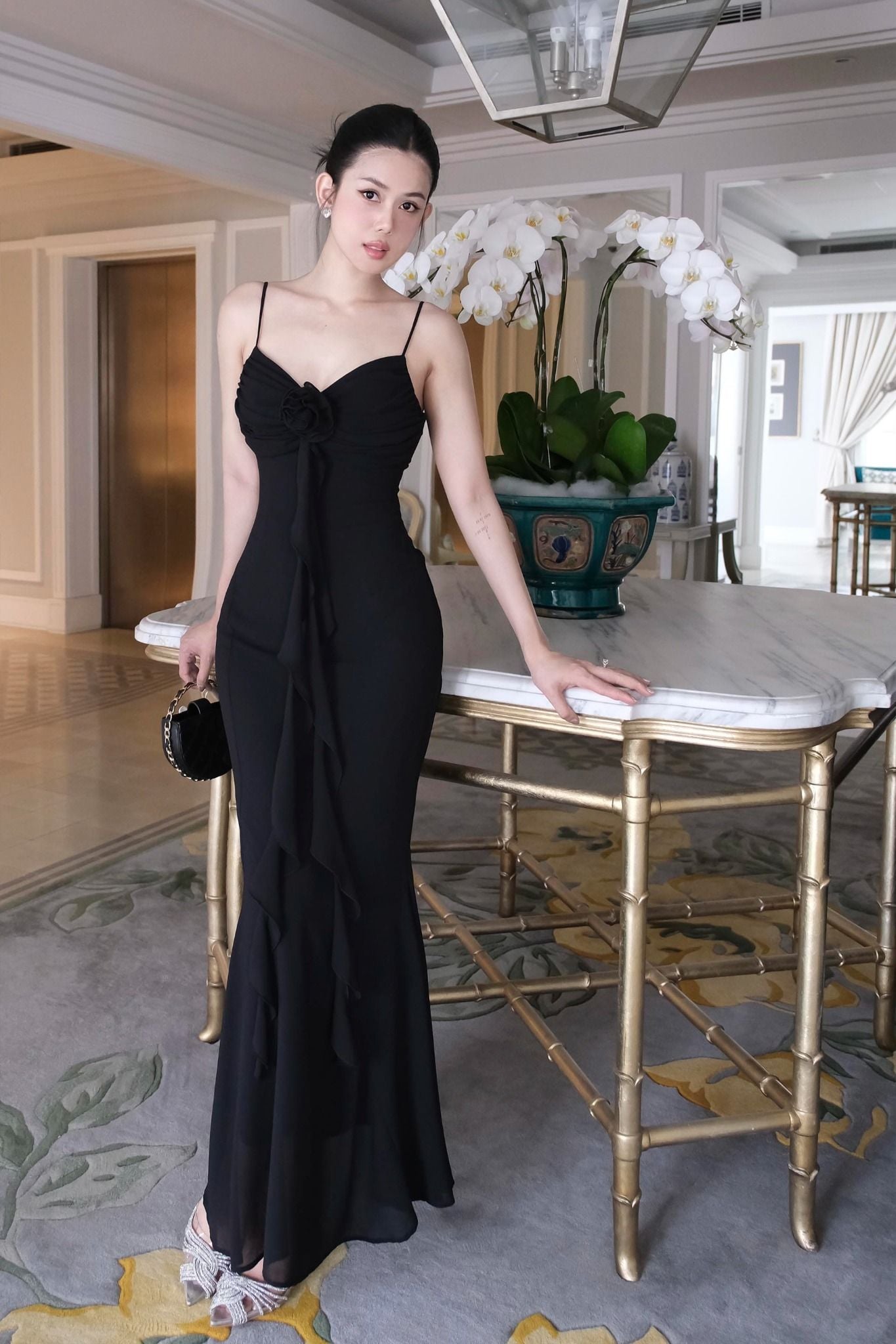 Đầm Dài Chiffon Scoop