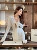 Đầm Ngắn Open Chest Long Sleeves