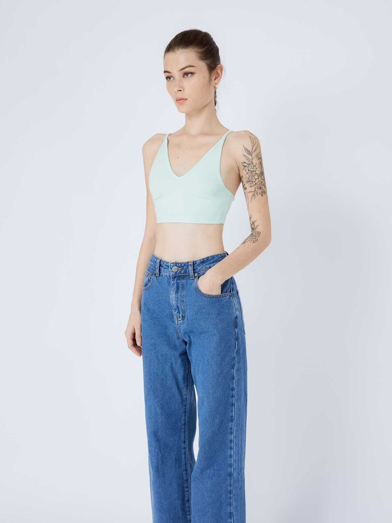 Áo Croptop Basic Bralette String