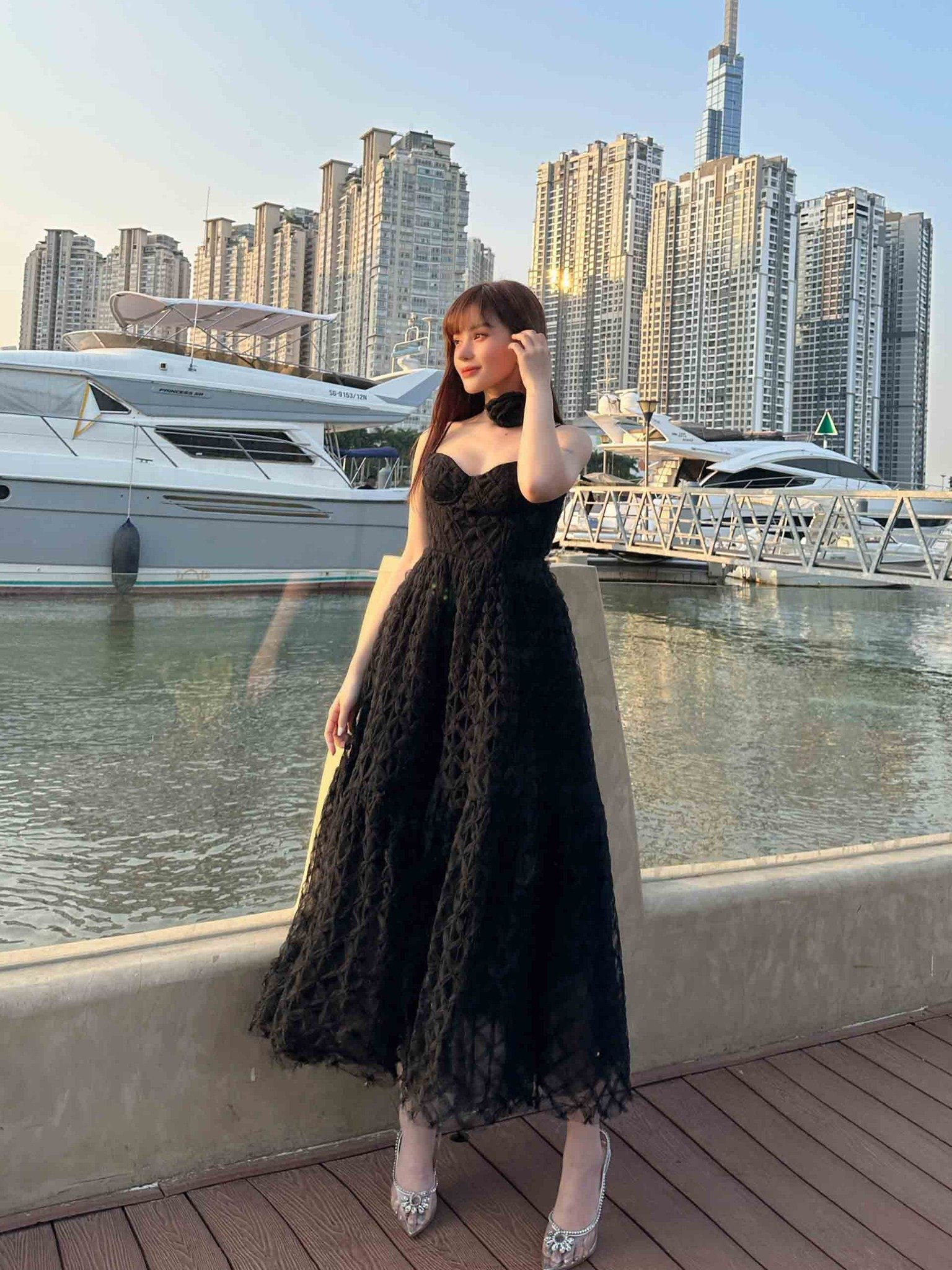 Đầm Dài Floral Extra Lace Layers