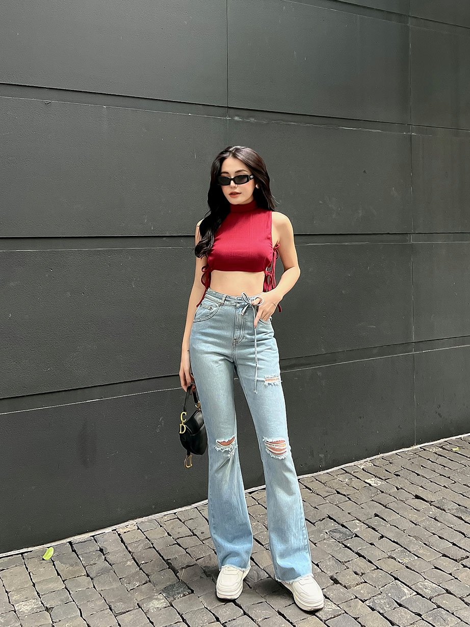 Áo Croptop High Neck