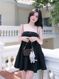 Đầm Ngắn Babydoll String Basic