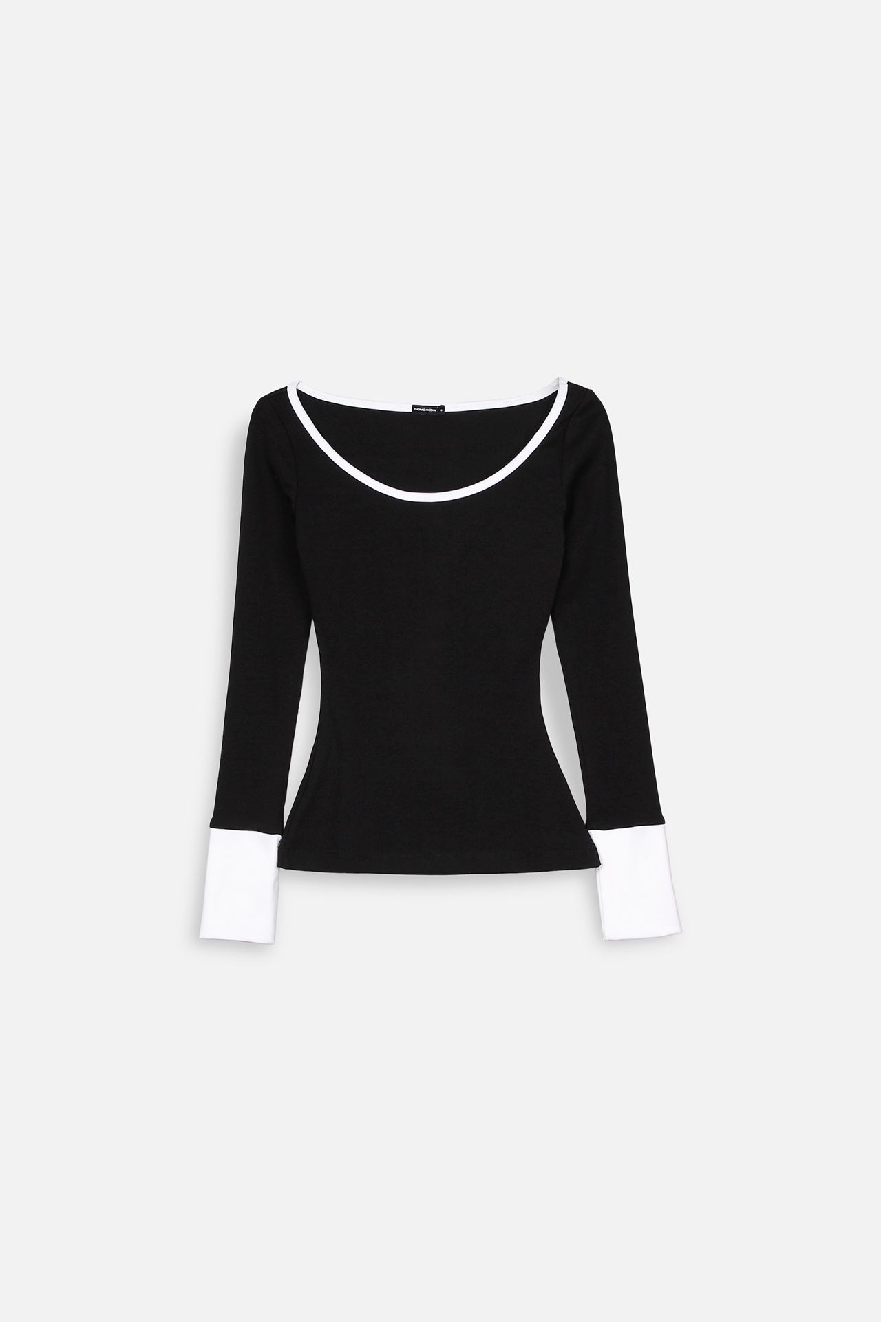Áo Wide Neck Long Mixed Sleeves