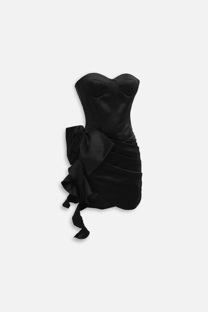  Đầm Ngắn Draped Skirt Mini Dress 