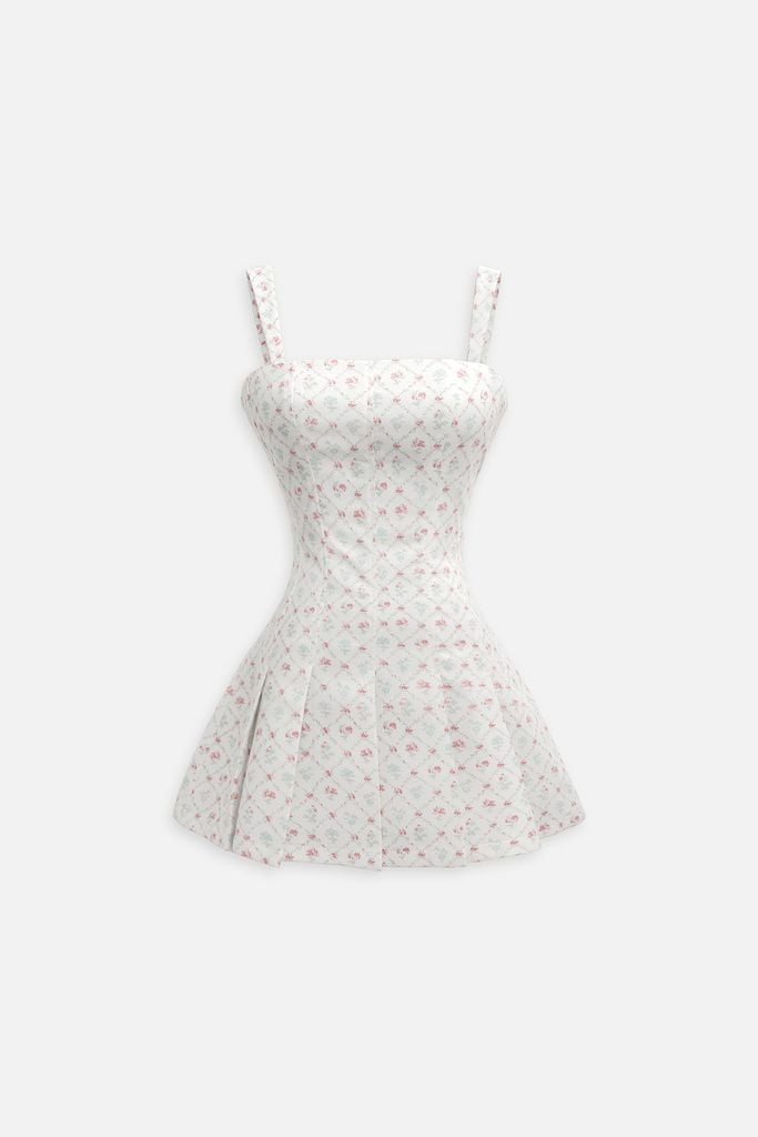  Đầm Ngắn Fit And Flare Linen 