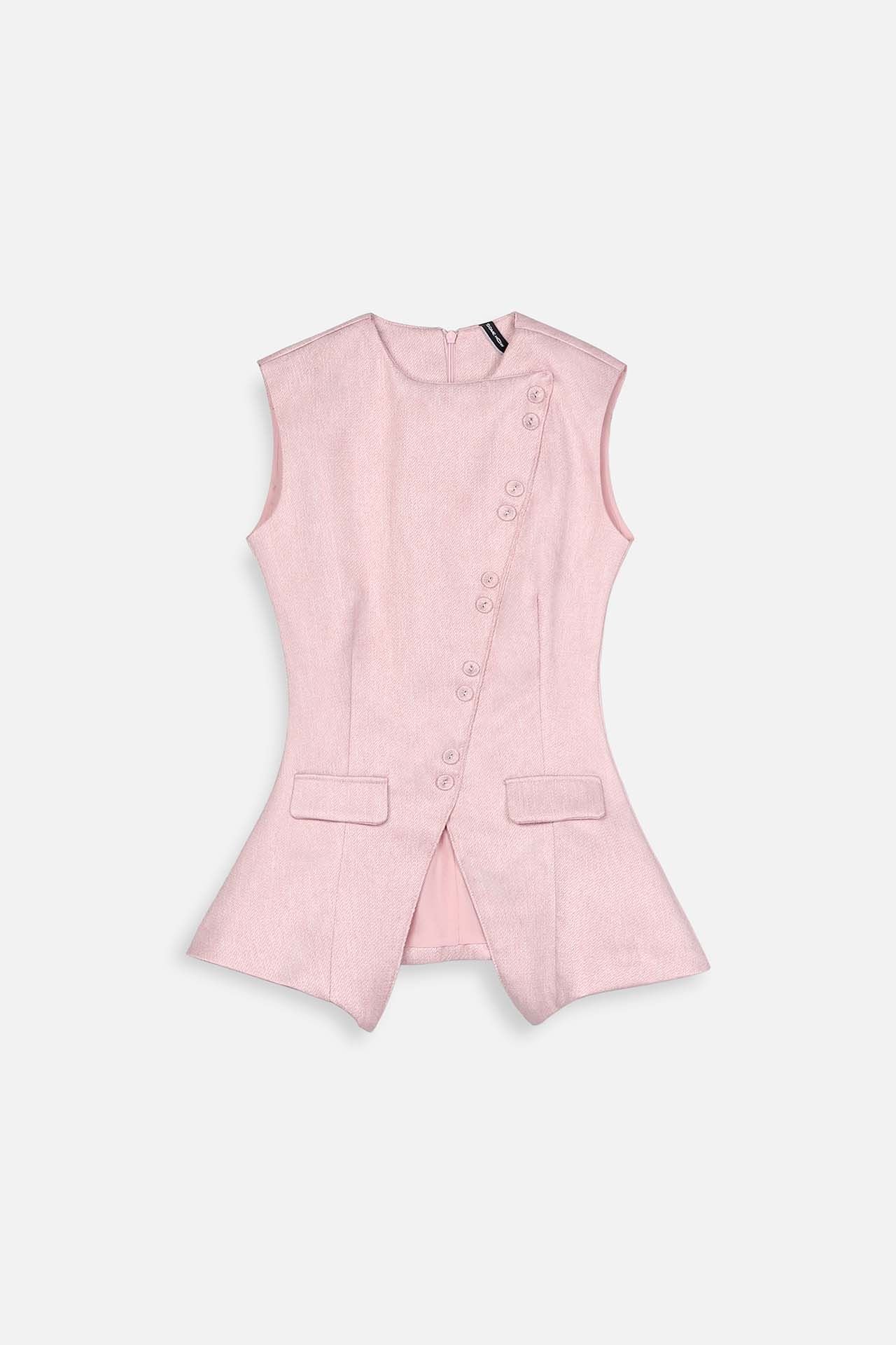 Áo Sleeveless Buttons Impress