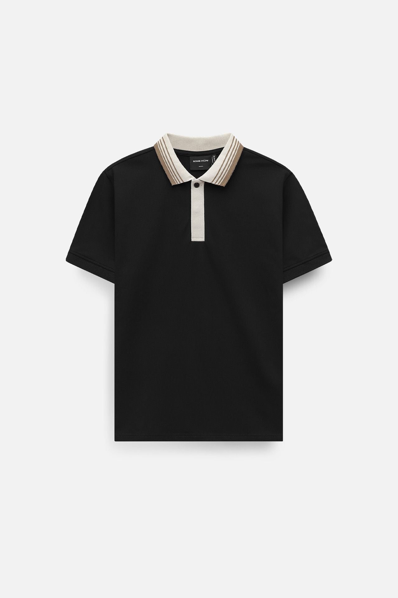 Áo Polo Hidden Beige Collarline