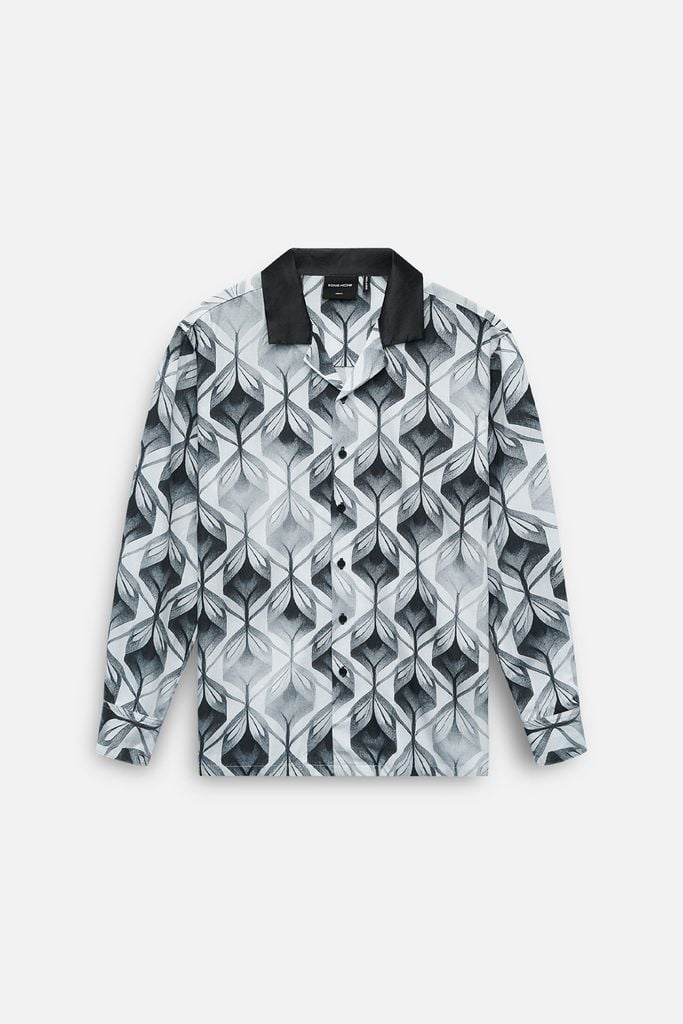  Áo Sơ Mi Cuban Diamond Effect Tropical 