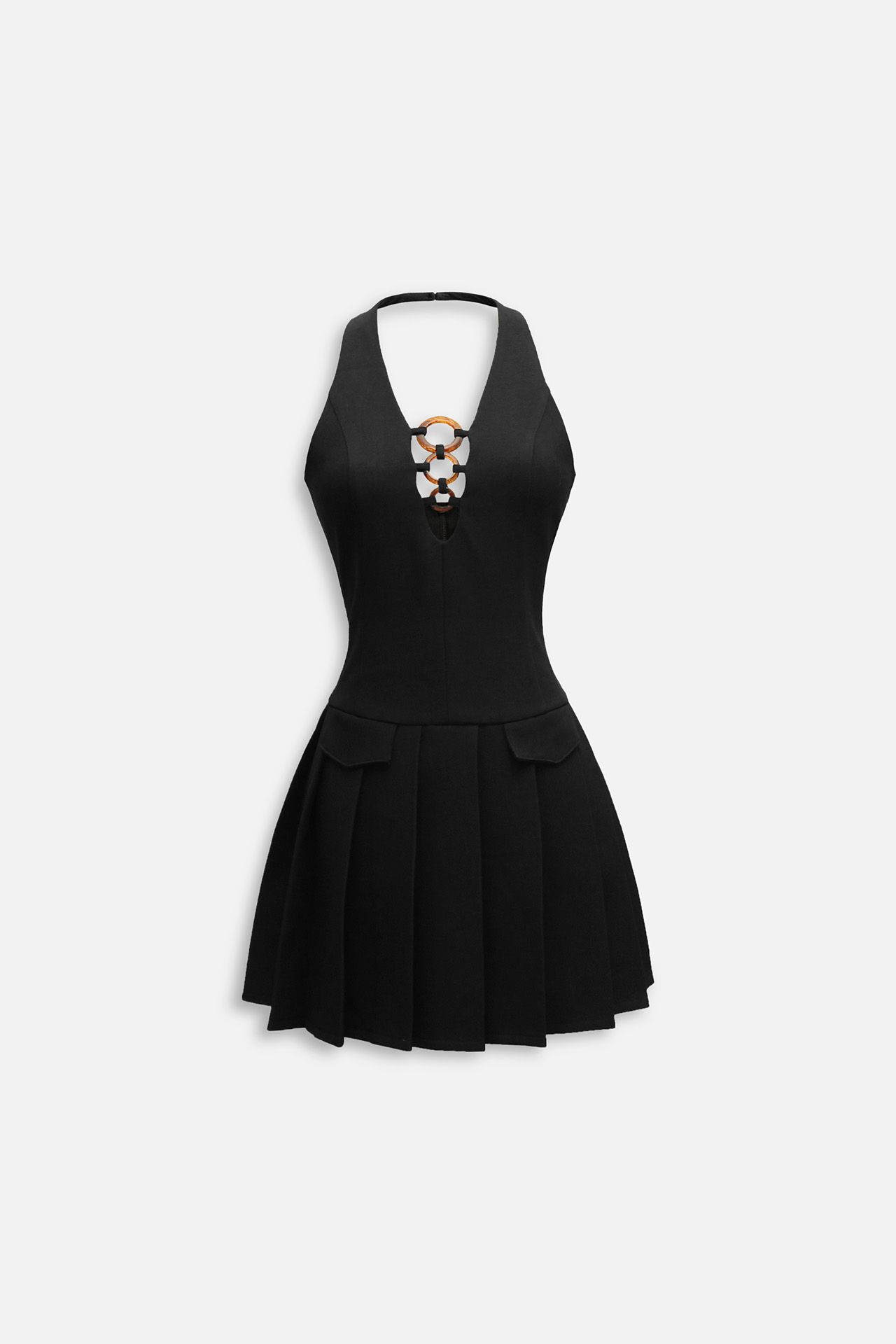 Đầm Ngắn Chest Cutout Halter