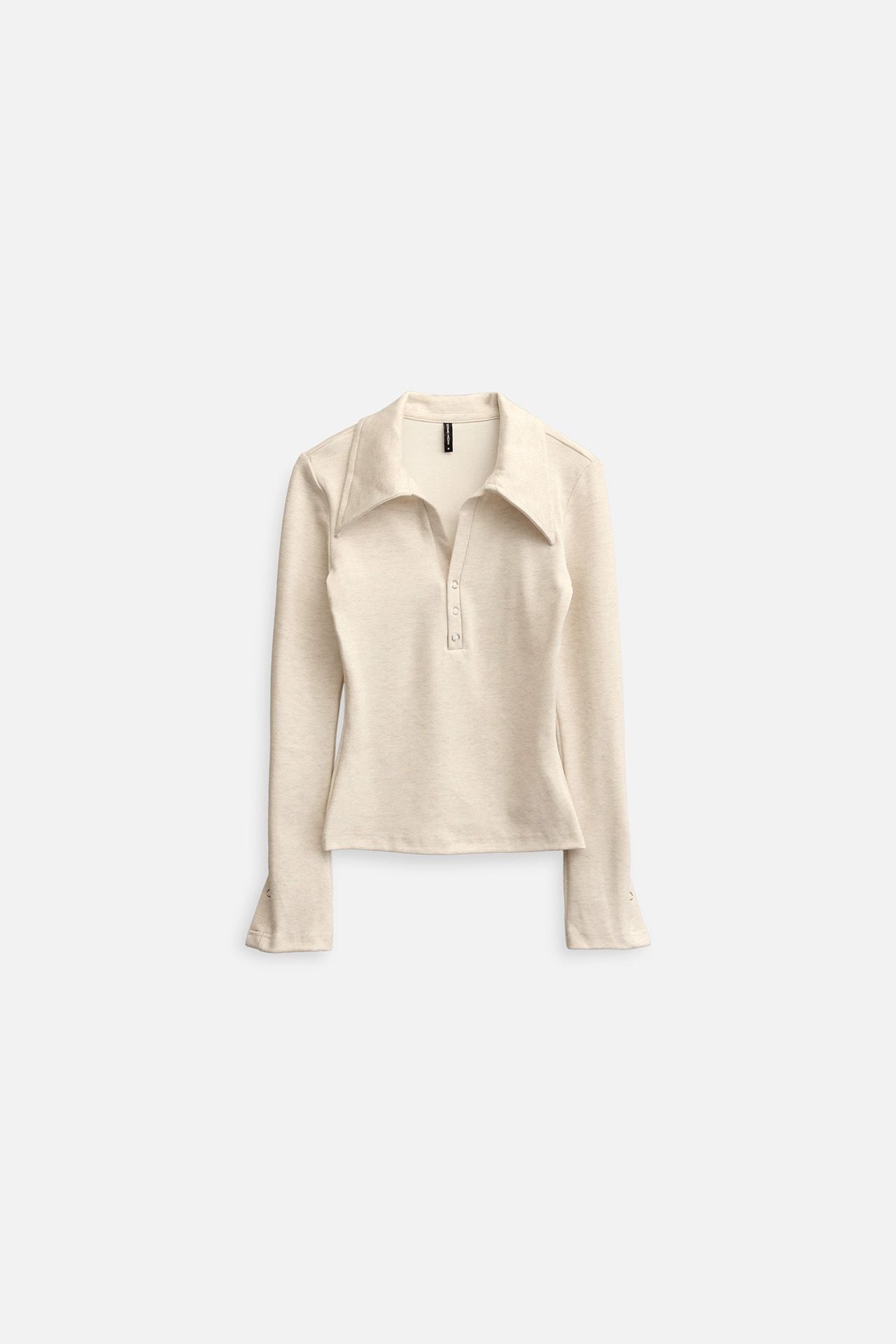 Áo Long Sleeves Collar Vneck Chains