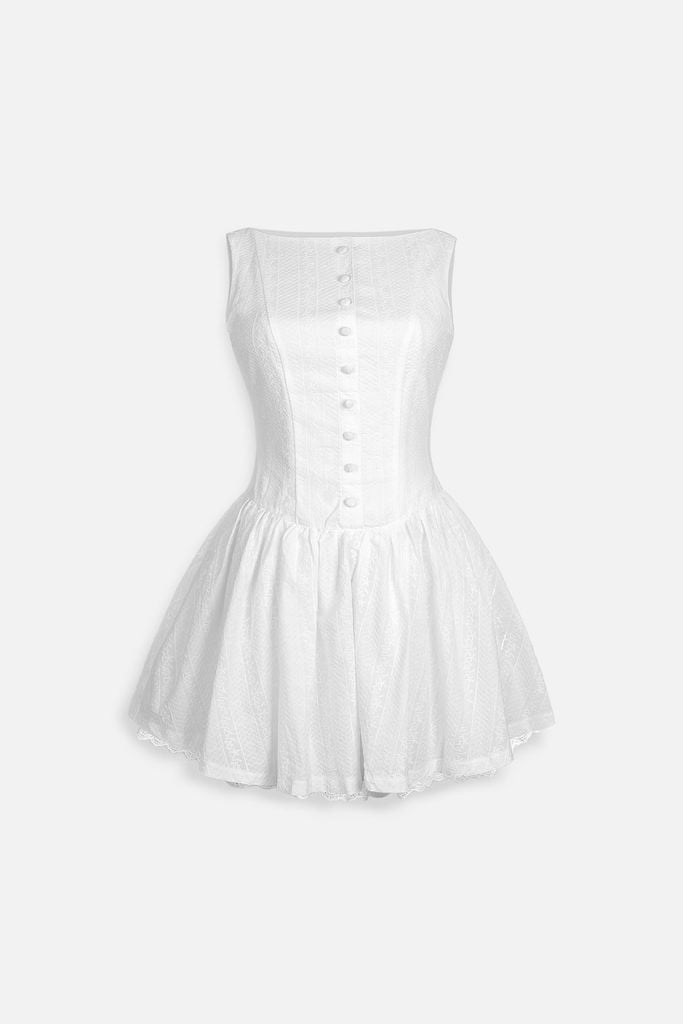  Đầm Ngắn Dropwaist Textured 