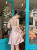 Đầm Ngắn Babydoll Halter Neckline