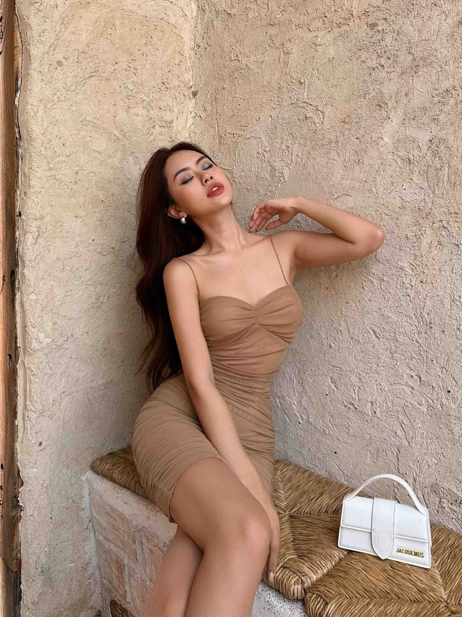 Đầm Dài String Ruffle