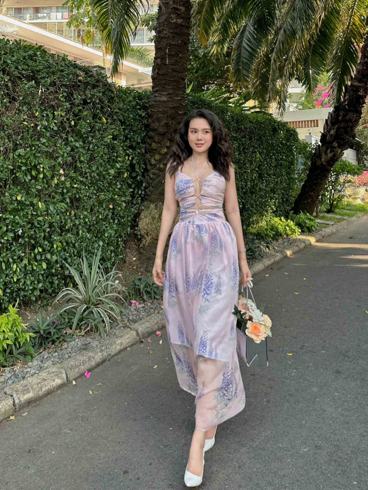 Đầm Dài Gentle Spring Flowers