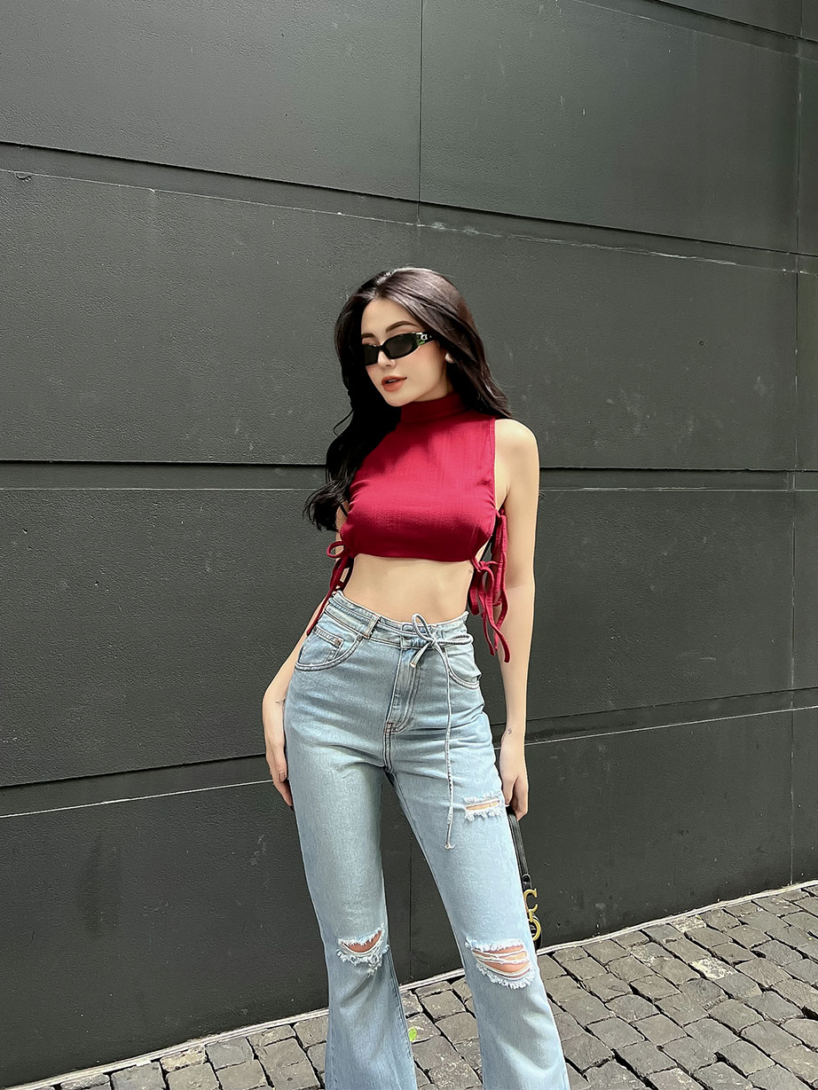 Áo Croptop High Neck