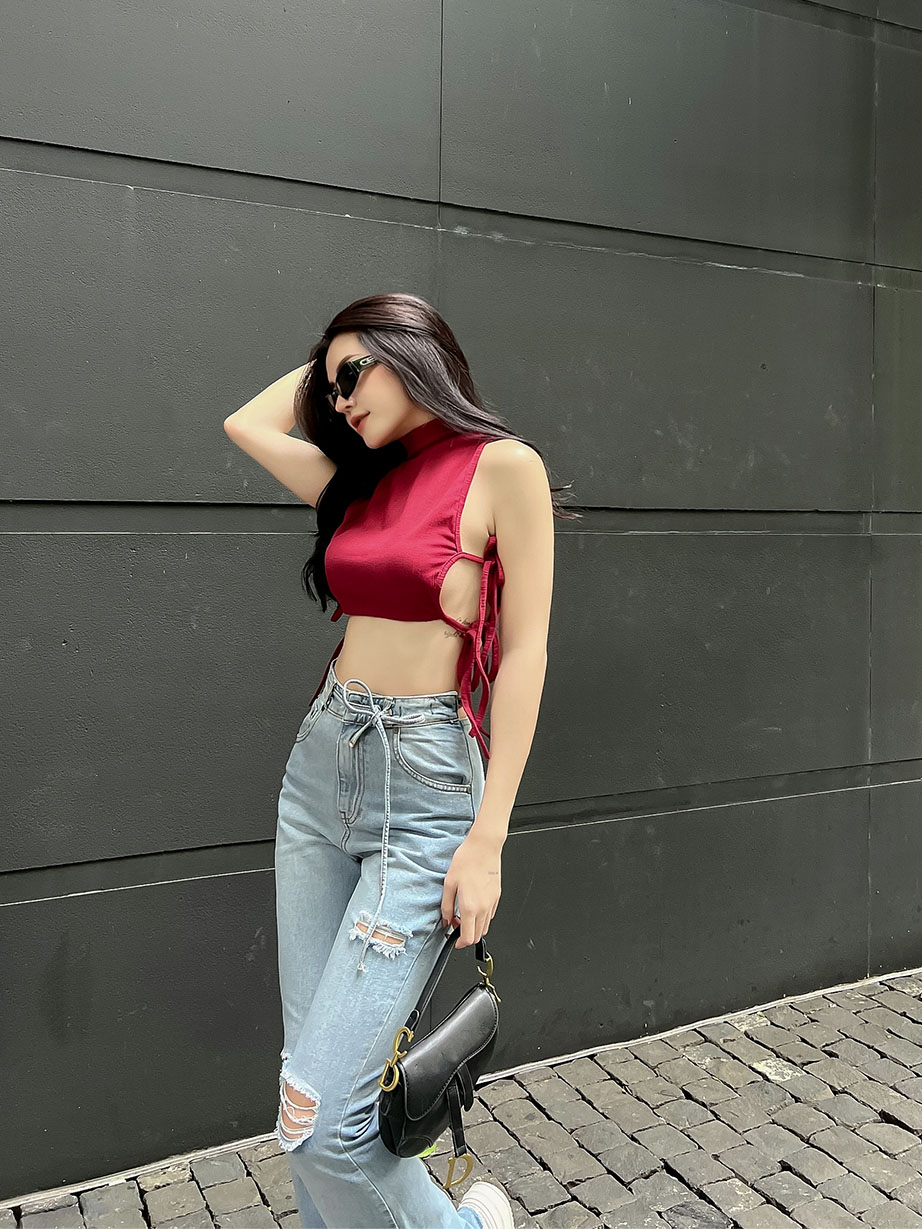 Áo Croptop High Neck