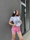Set Short T-shirt Sporty Quotes