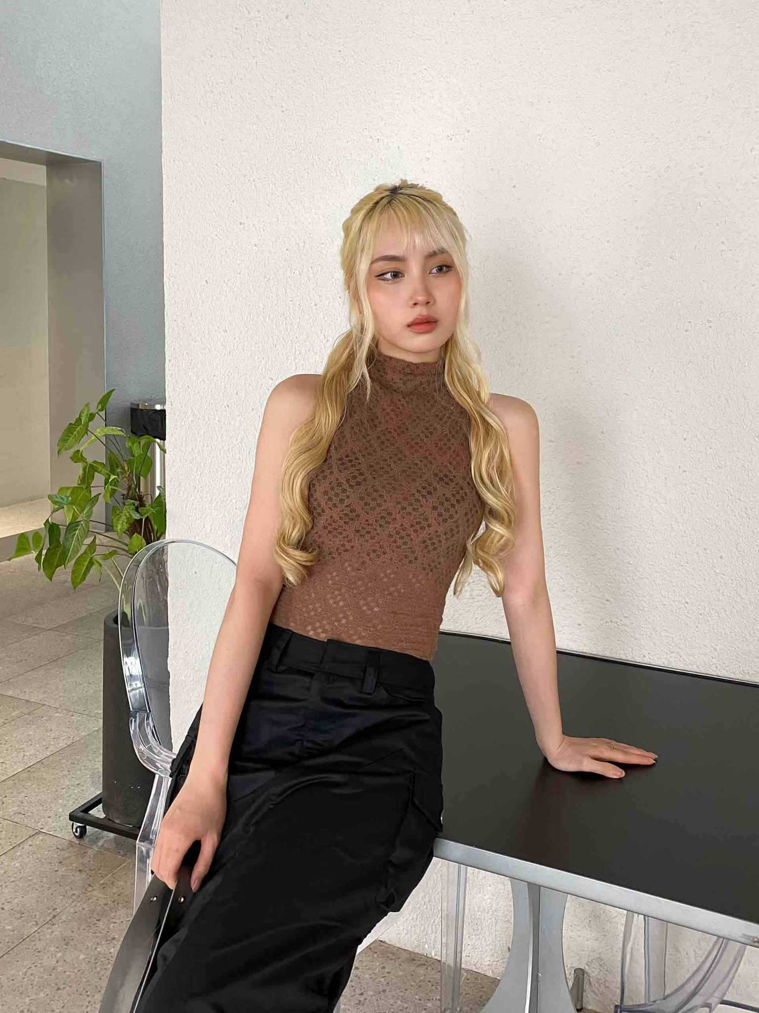 Áo Tanktop Turtle Neck