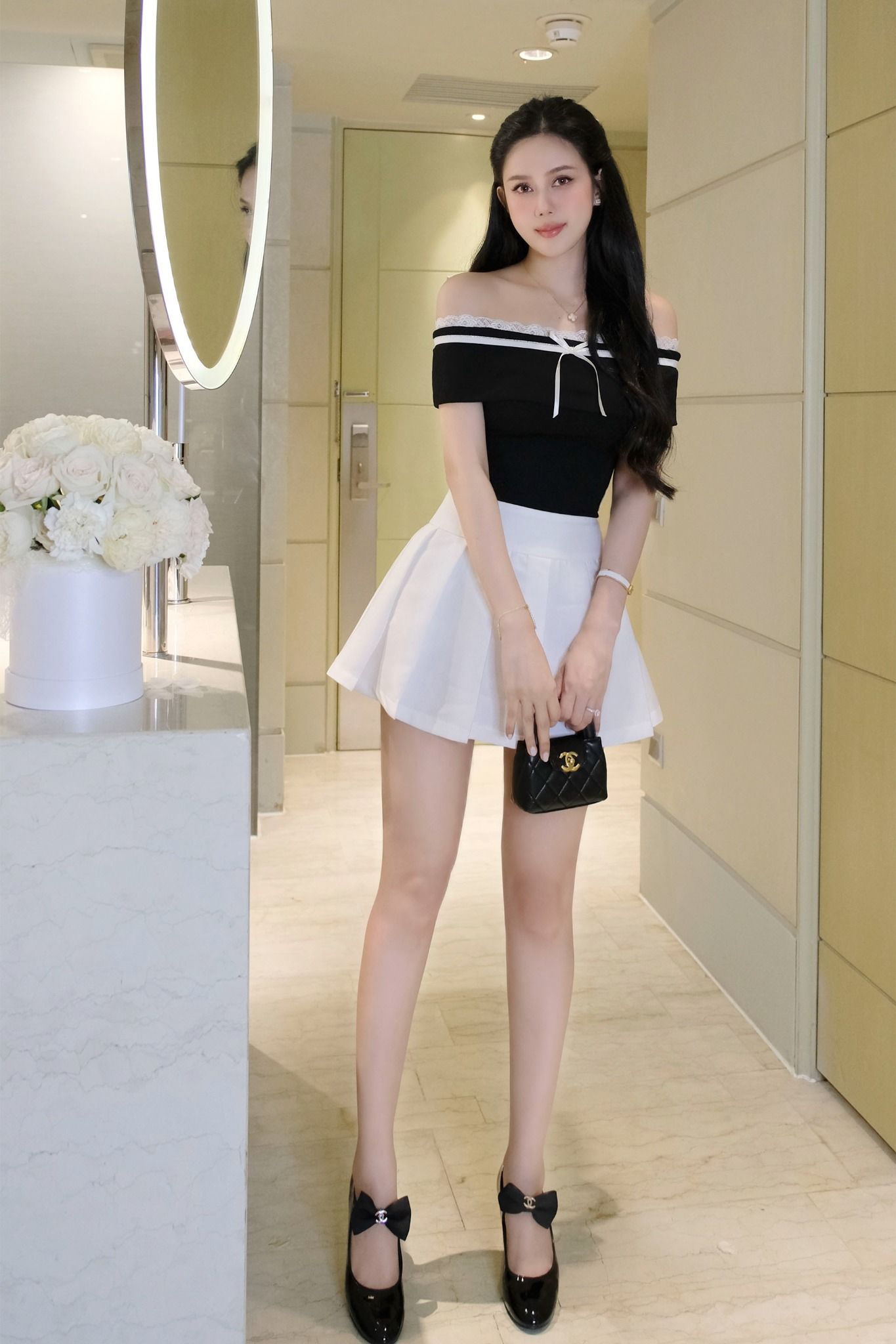 Áo Off Shoulder Lil Bowtie