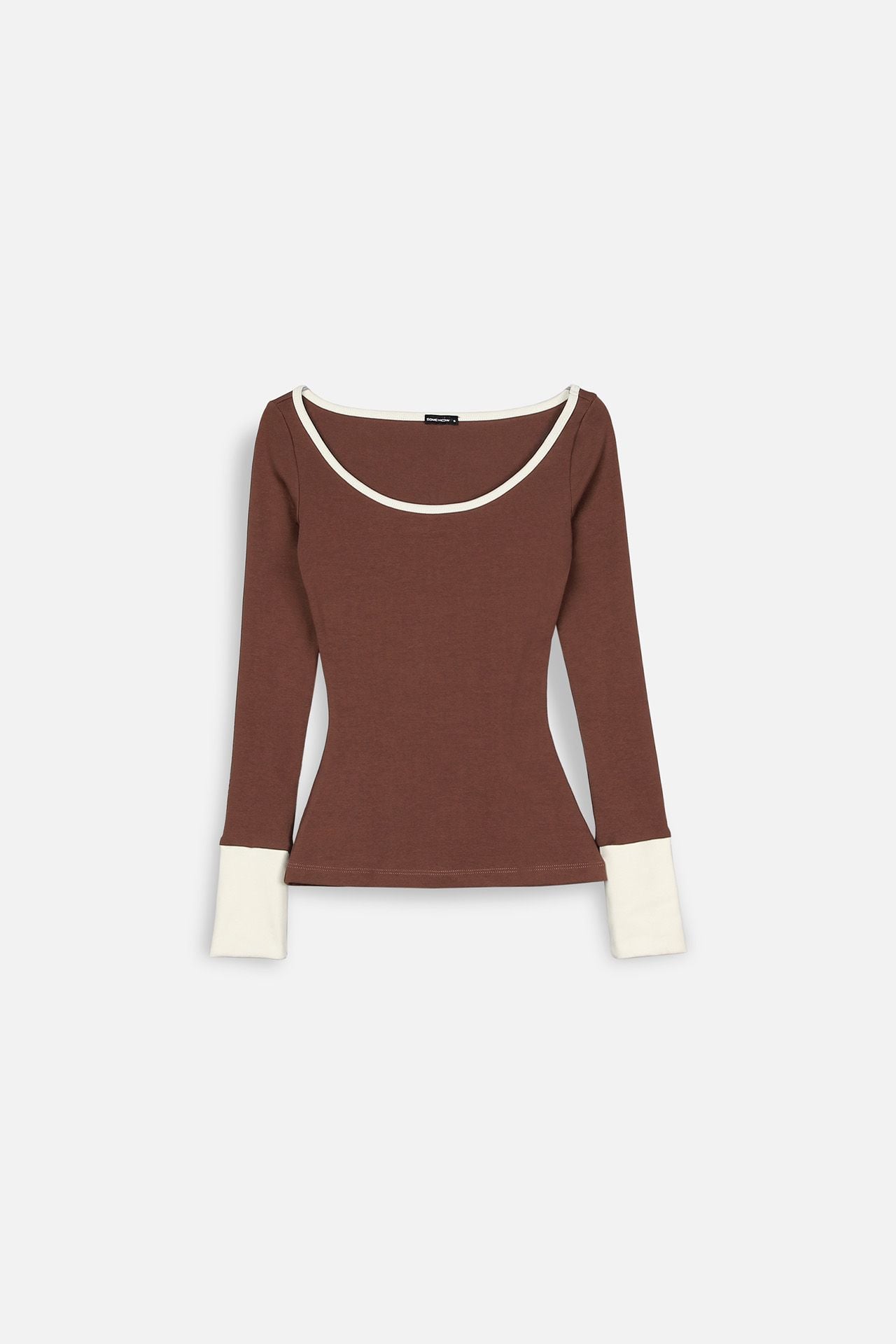 Áo Wide Neck Long Mixed Sleeves