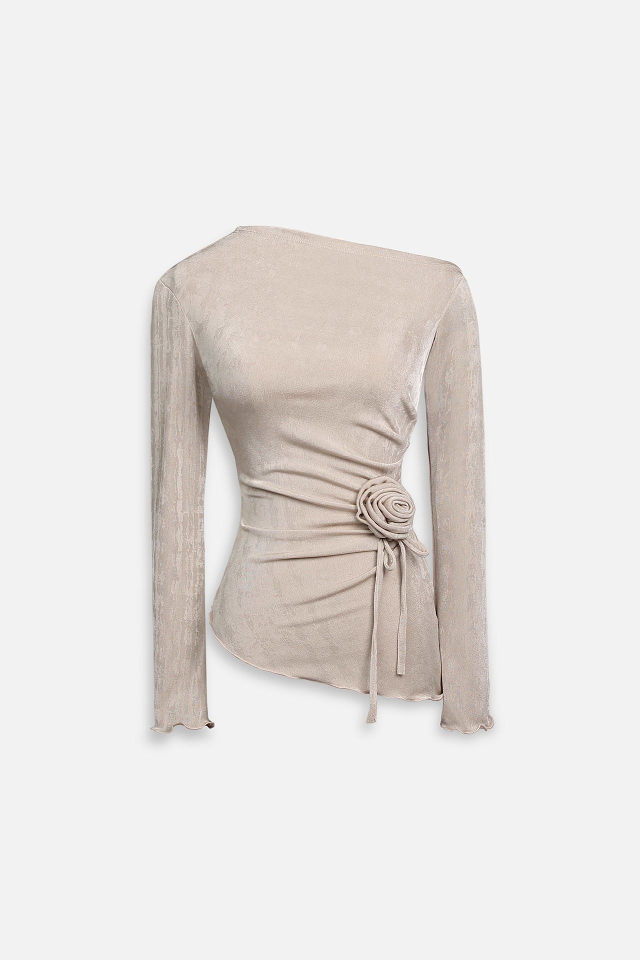 Áo Side Shoulder Flower