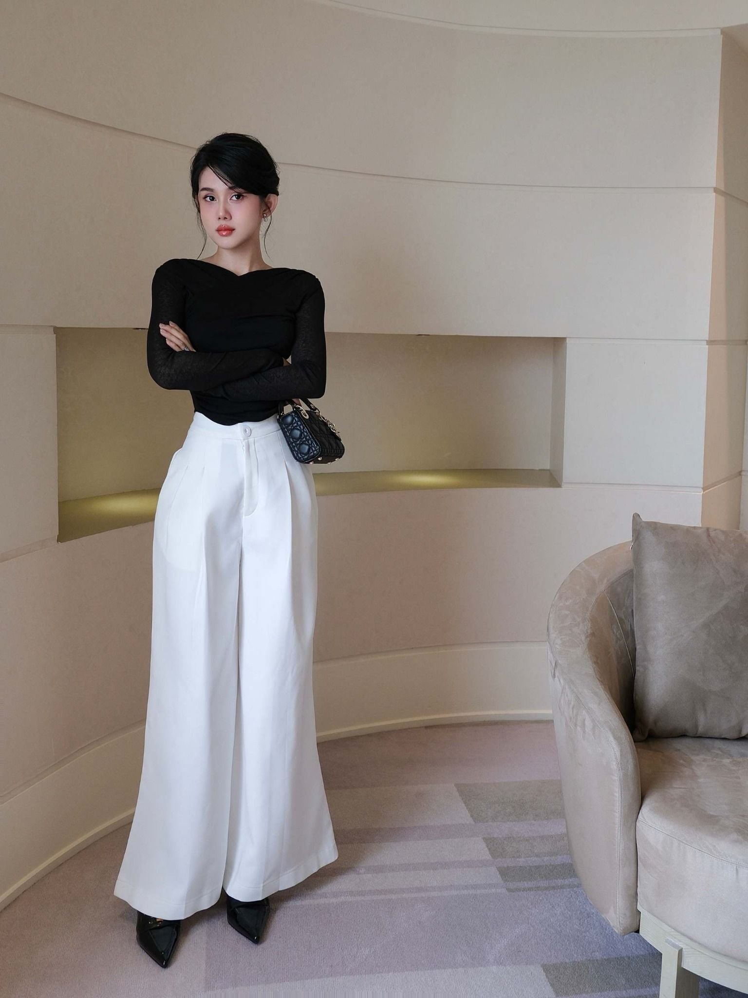 Bodysuit Diag Net Long Sleeves