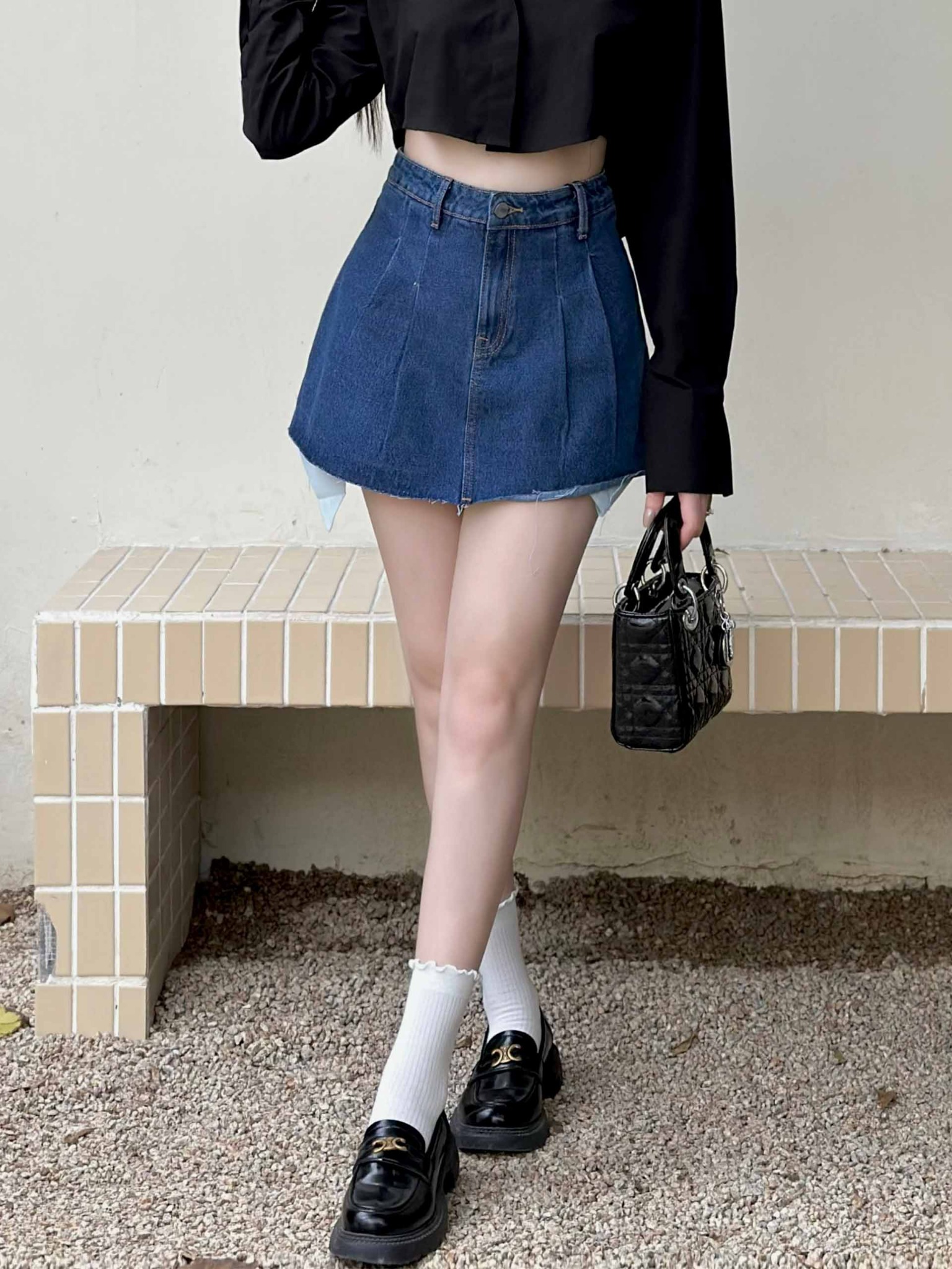 Chân Váy Ngắn Denim Typical Blue